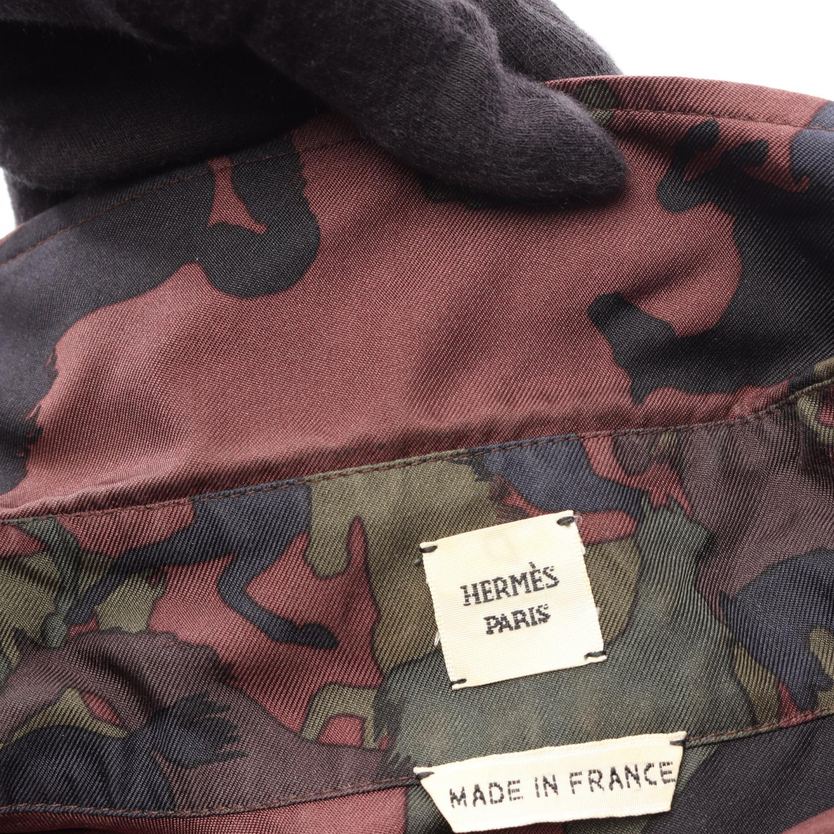 エルメス 馬柄シルクトップス
