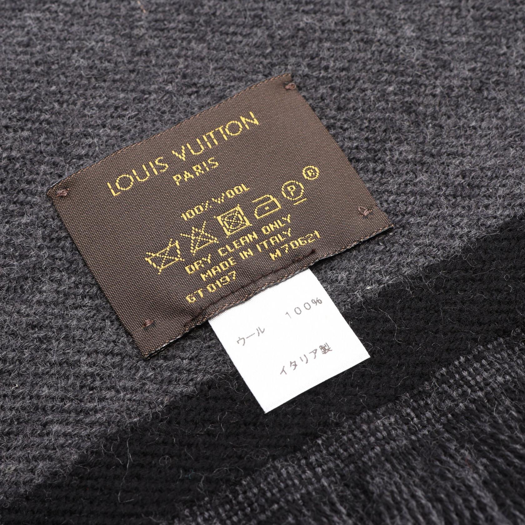 ルイヴィトン エシャルプカレッジ ウールマフラー