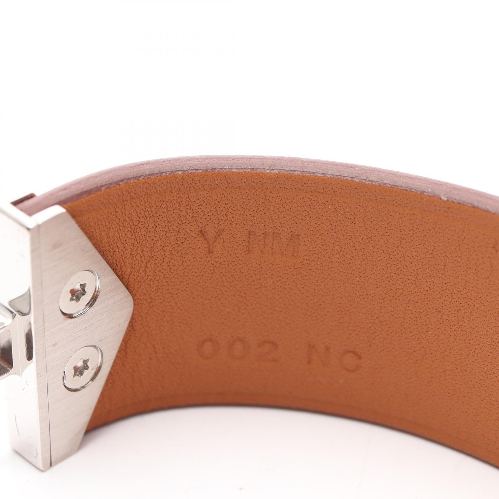 エルメス スーパー H ステンレス スチール レザー ブレスレット