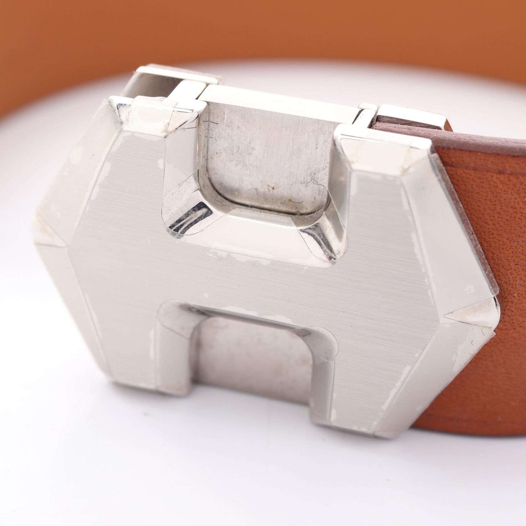 エルメス スーパー H ステンレス スチール レザー ブレスレット