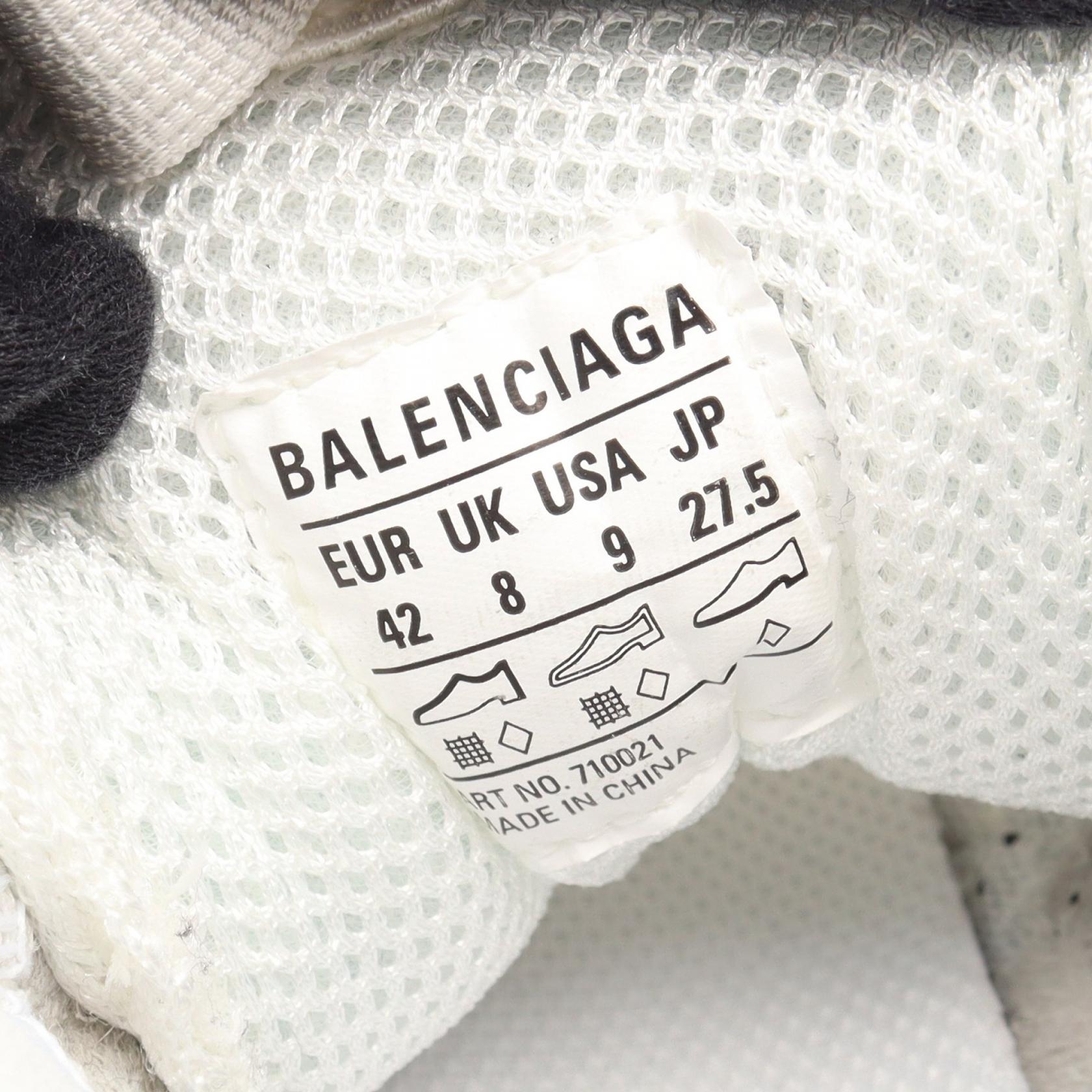 バレンシアガ BALENCIAGA×adidas トリプルS レザーファブリックスニーカー