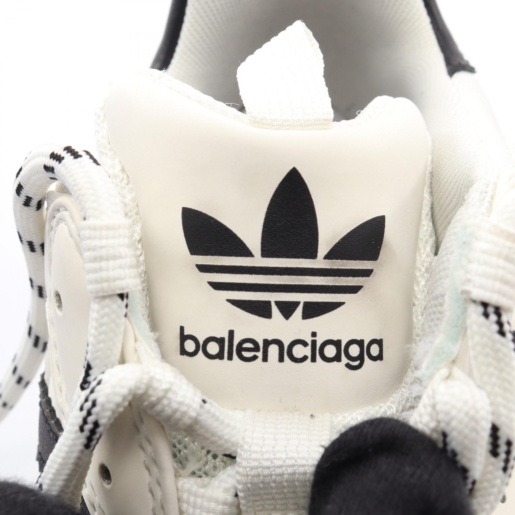 バレンシアガ BALENCIAGA×adidas トリプルS レザーファブリックスニーカー