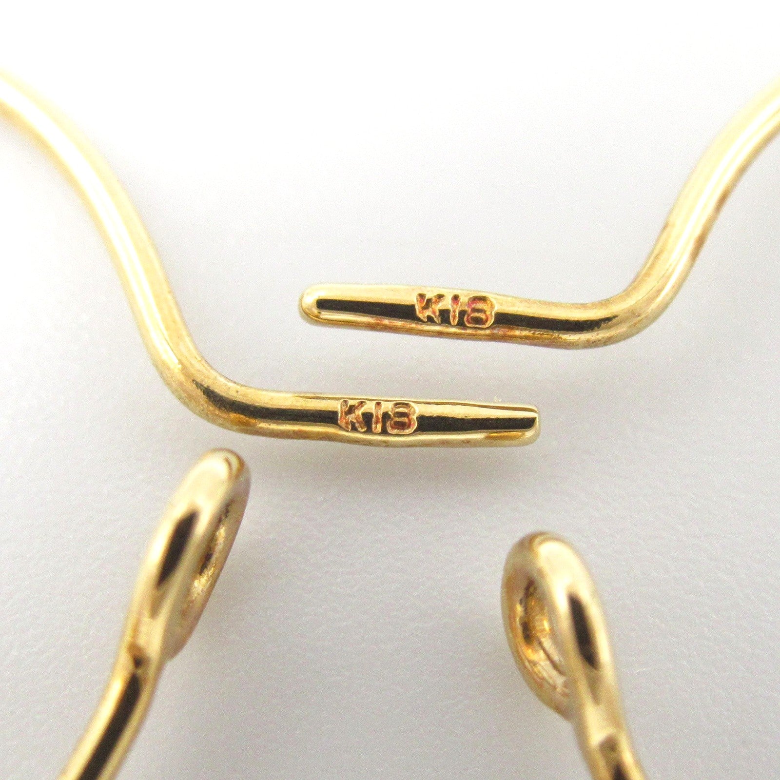 STAR JEWELRY ハート Au750 シェル/シトリン/ガーネット ピアス