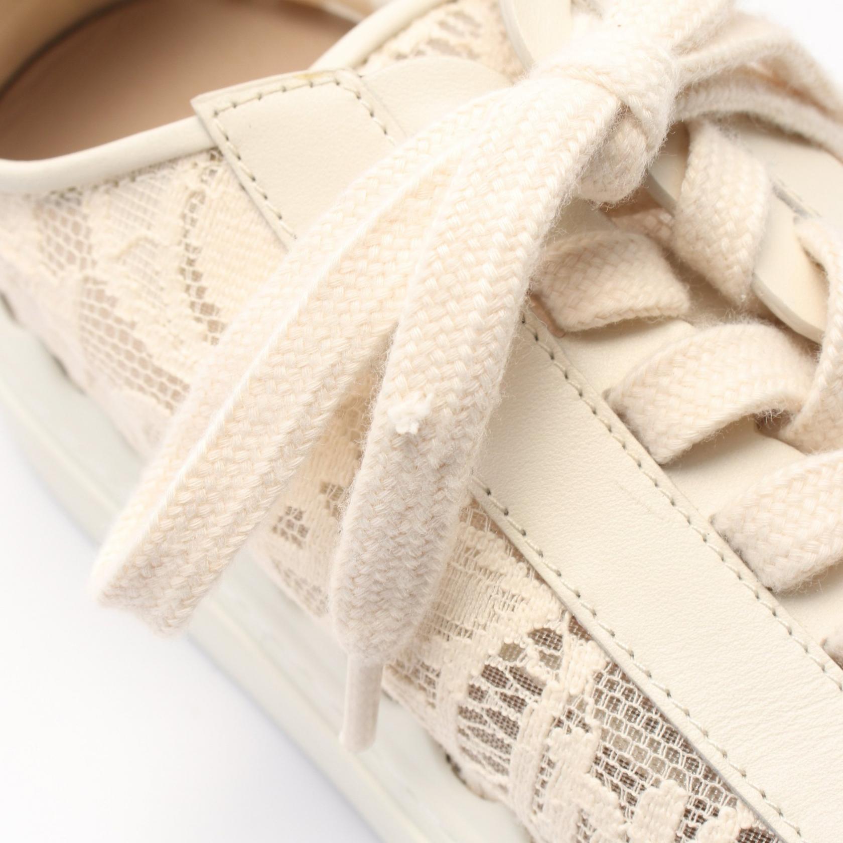 クロエ ローレン レザー レース スニーカー