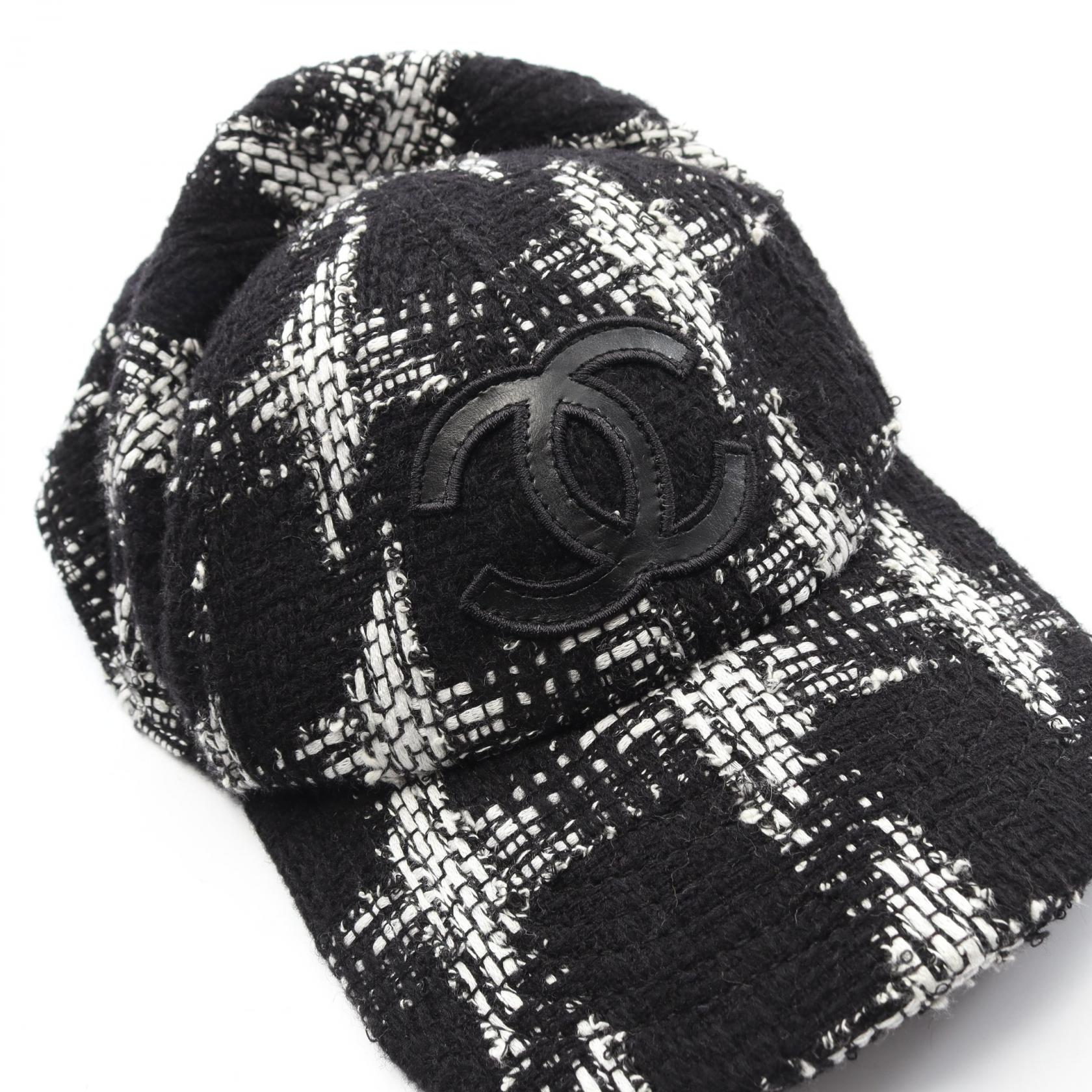 シャネル ココマーク ファブリックキャップ