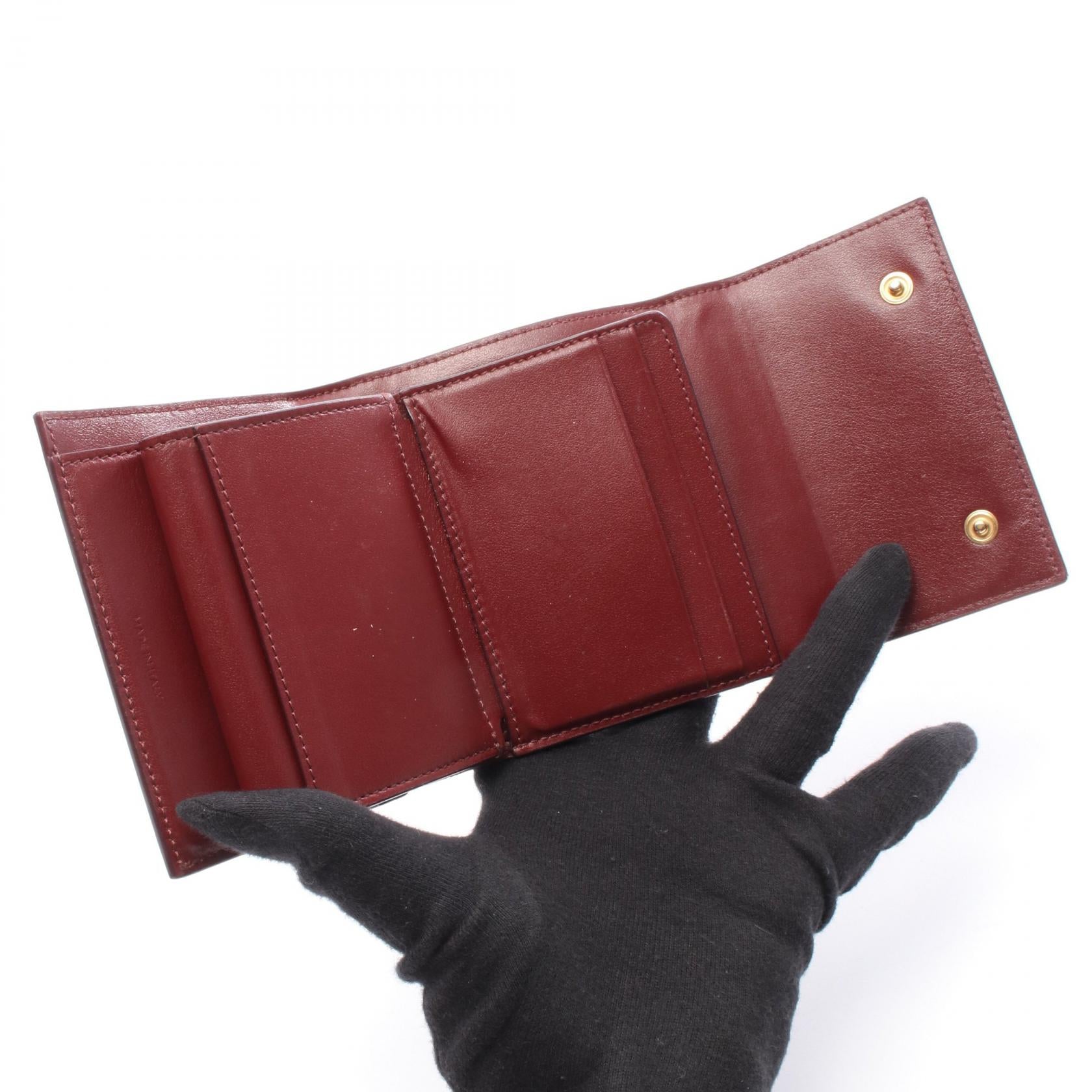 セリーヌ スモールトリフォールドウォレット レザー三つ折り財布