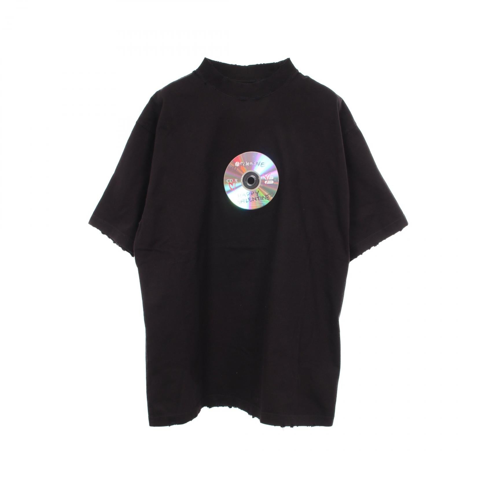 バレンシアガ Valentine CD コットン 半袖Tシャツ