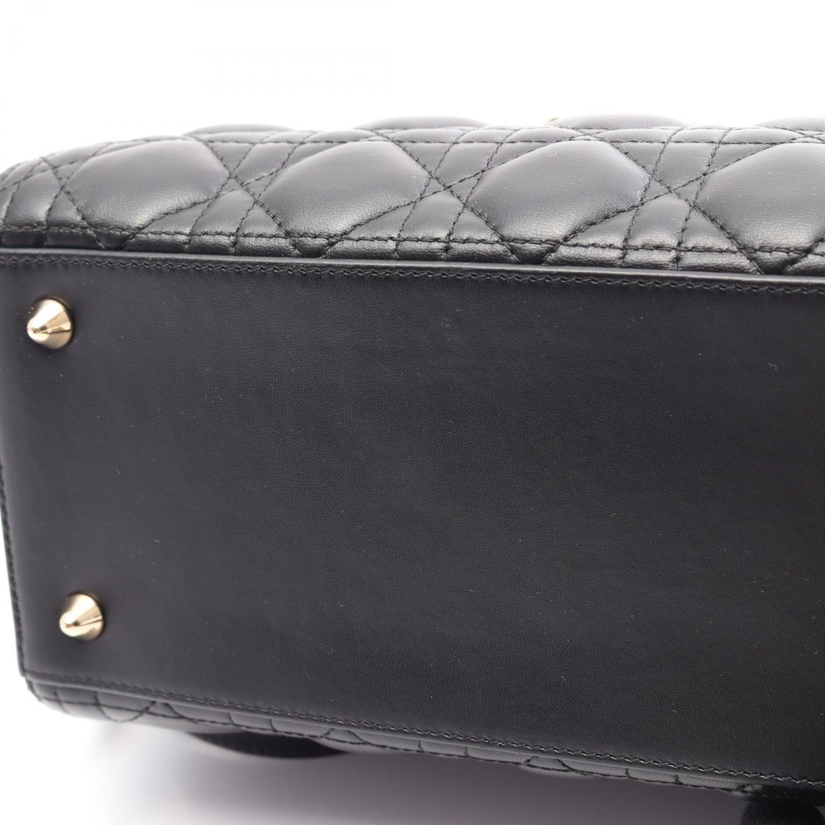 ディオール LADY DIOR レザー ハンドバッグ