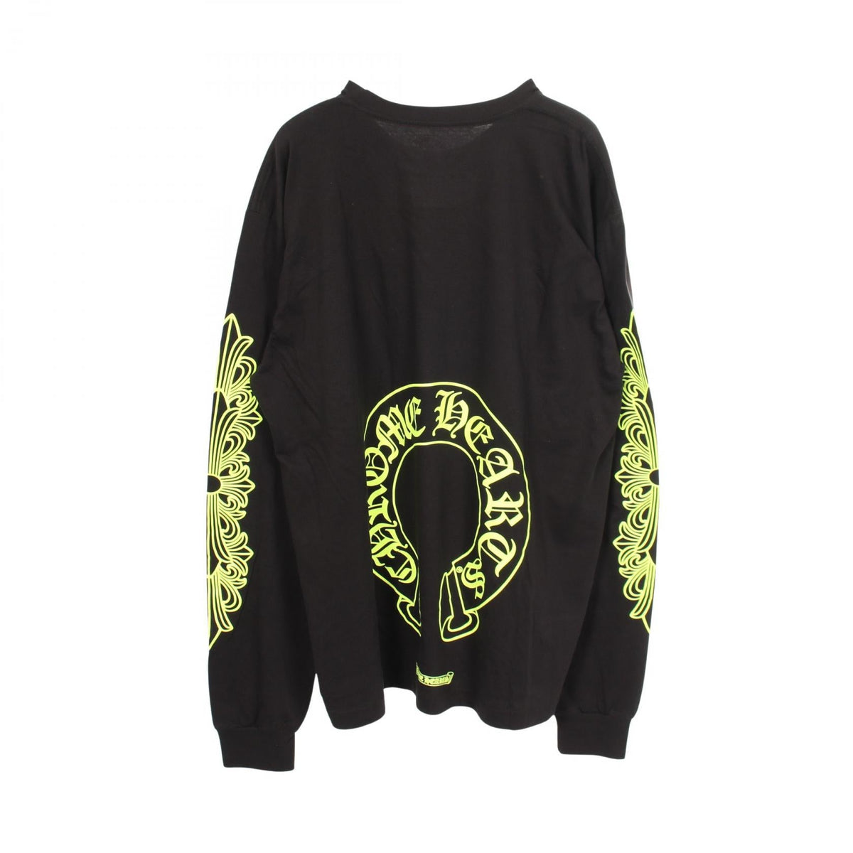 クロムハーツ フローラルクロスホースシュー コットン長袖Tシャツ
