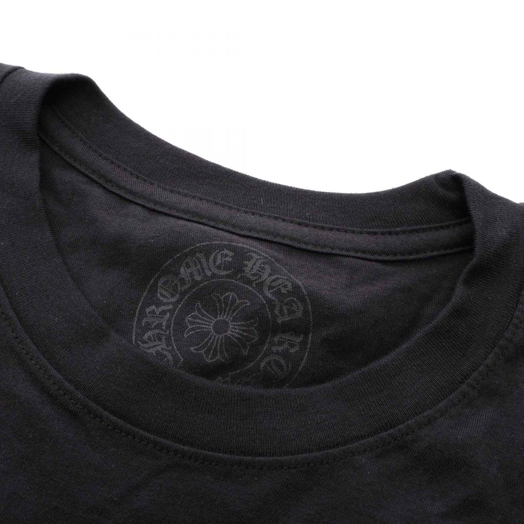 クロムハーツ フローラルクロスホースシュー コットン長袖Tシャツ