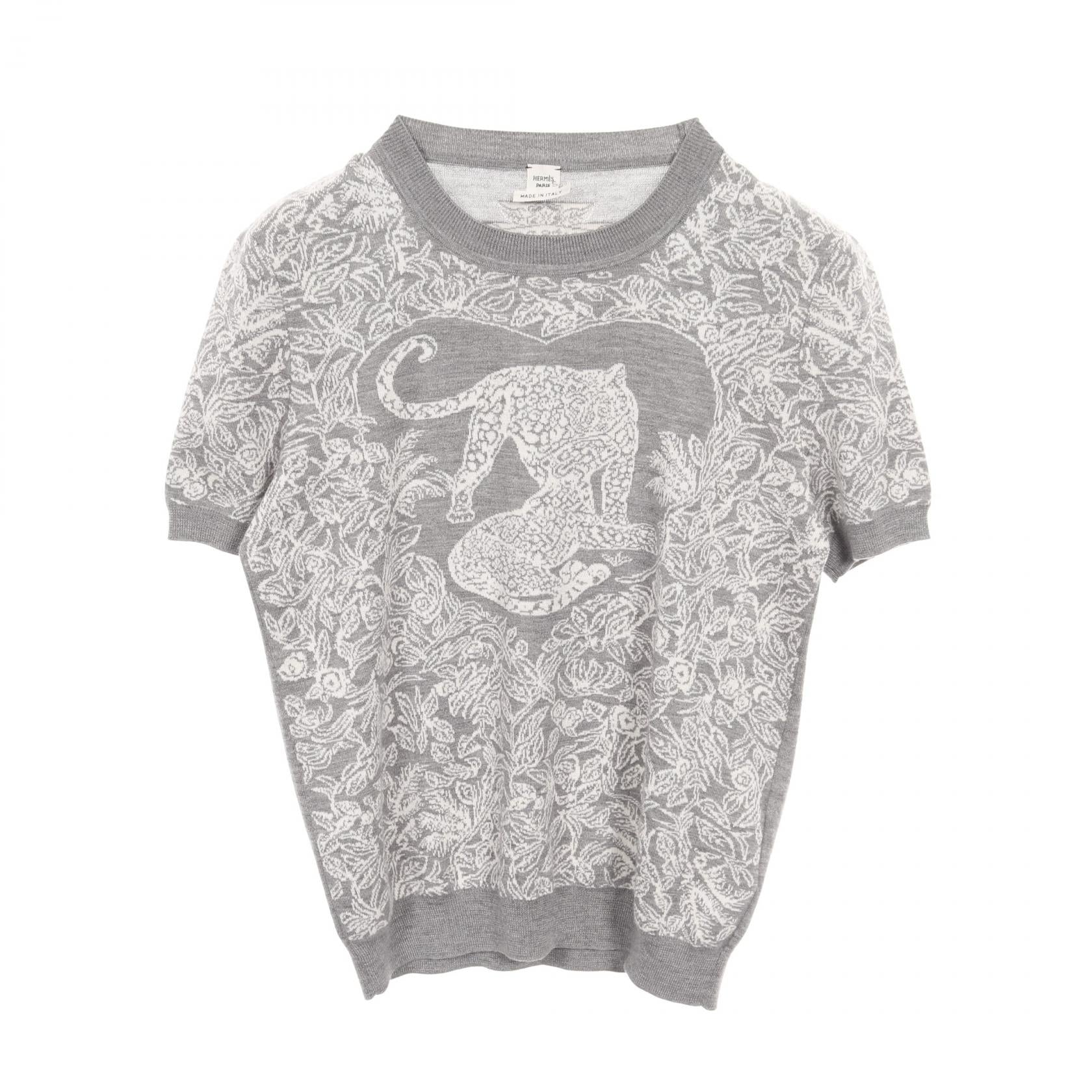 エルメス JUNGLE LOVE カシミヤシルクニットトップス
