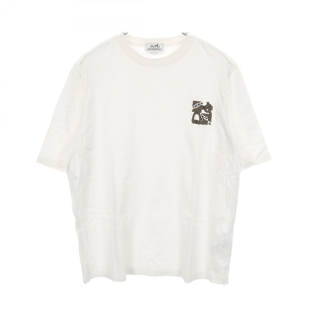 エルメス ミニパッチ メタルリー オ カレ コットン 半袖Tシャツ