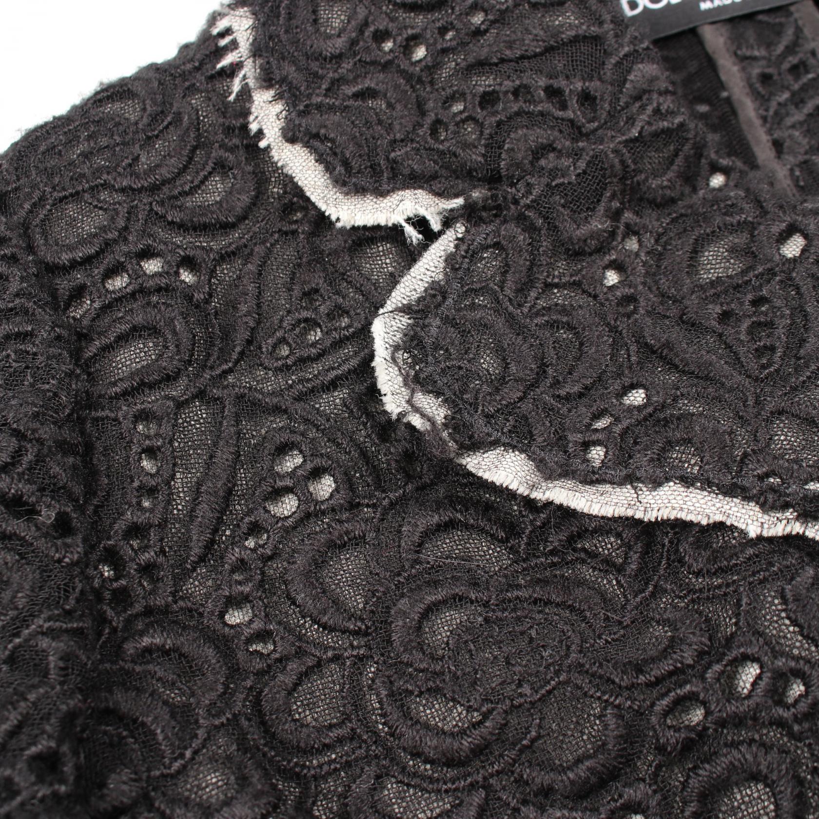 ドルチェ&ガッバーナ レース ウール アウター