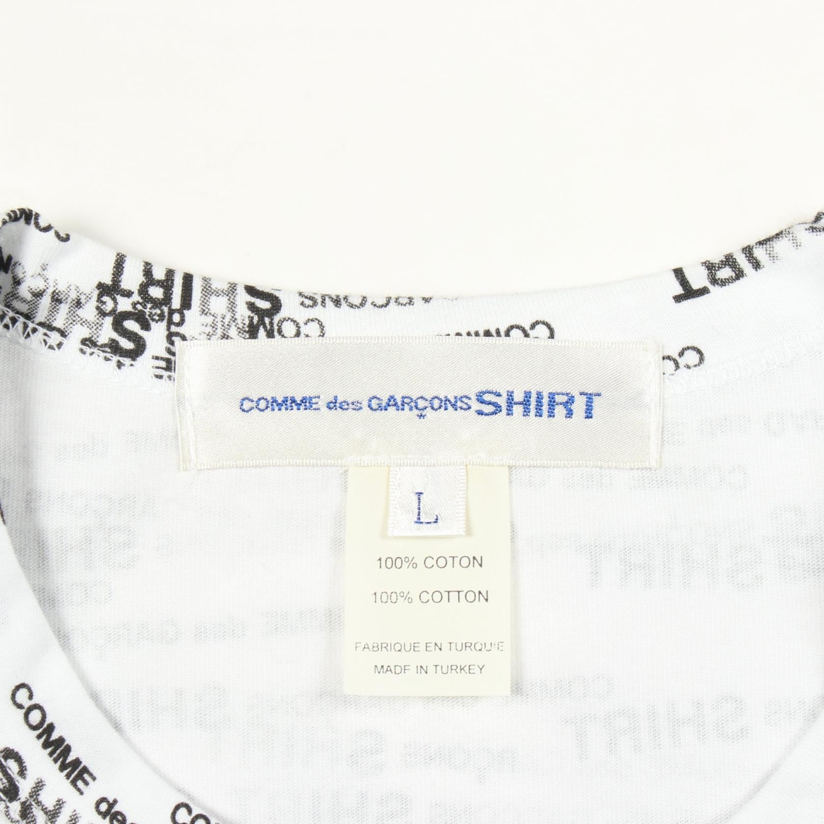 コムデギャルソンシャツ コットン半袖Tシャツ