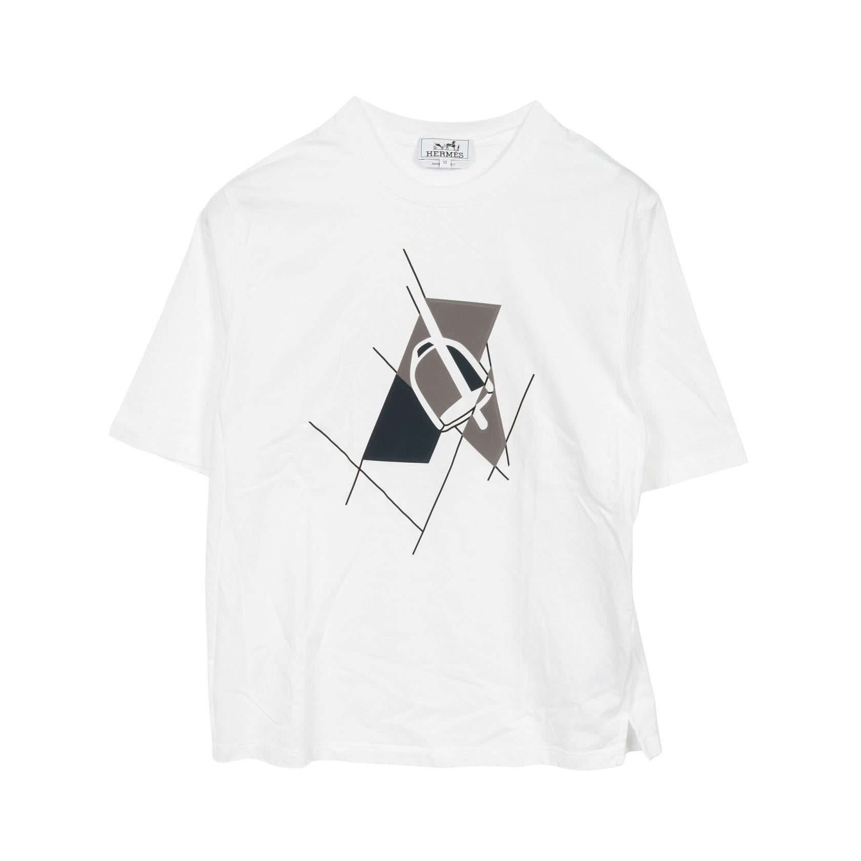 エルメス Etrier en Fragments コットンカットソー