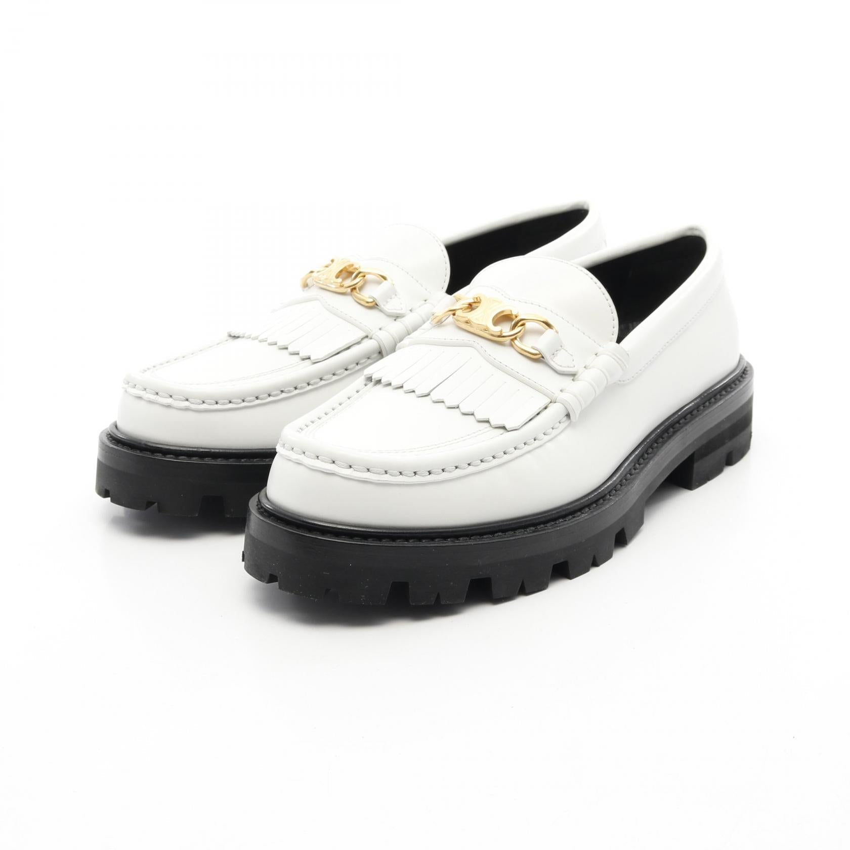 セリーヌ トリオンフ マーガレット レザー ローファー