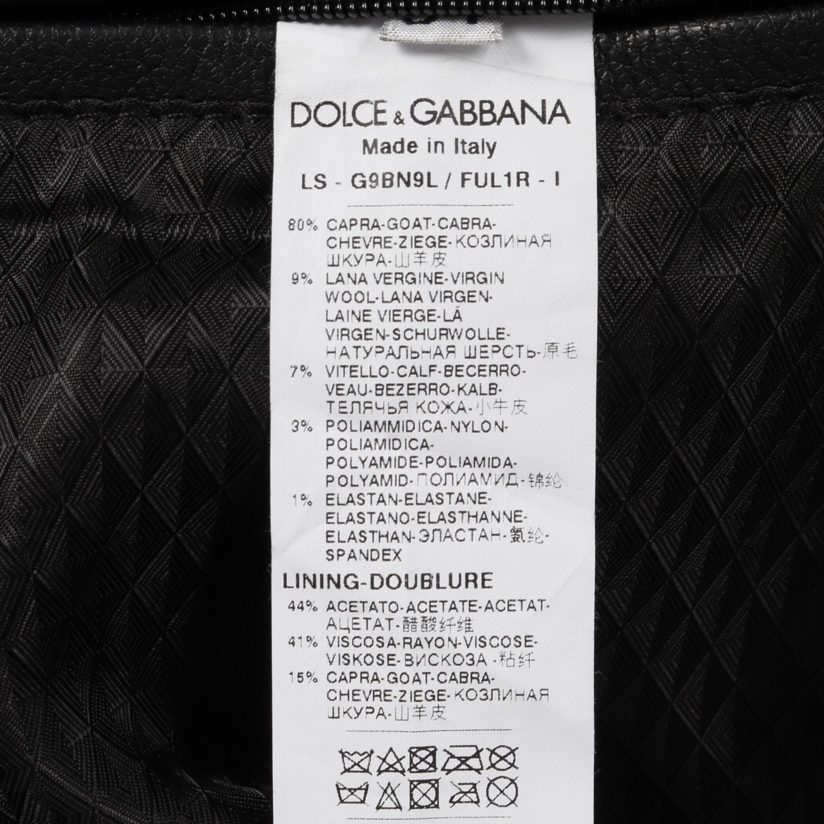 ドルチェ & ガッバーナ ゴート レザー ジャケット