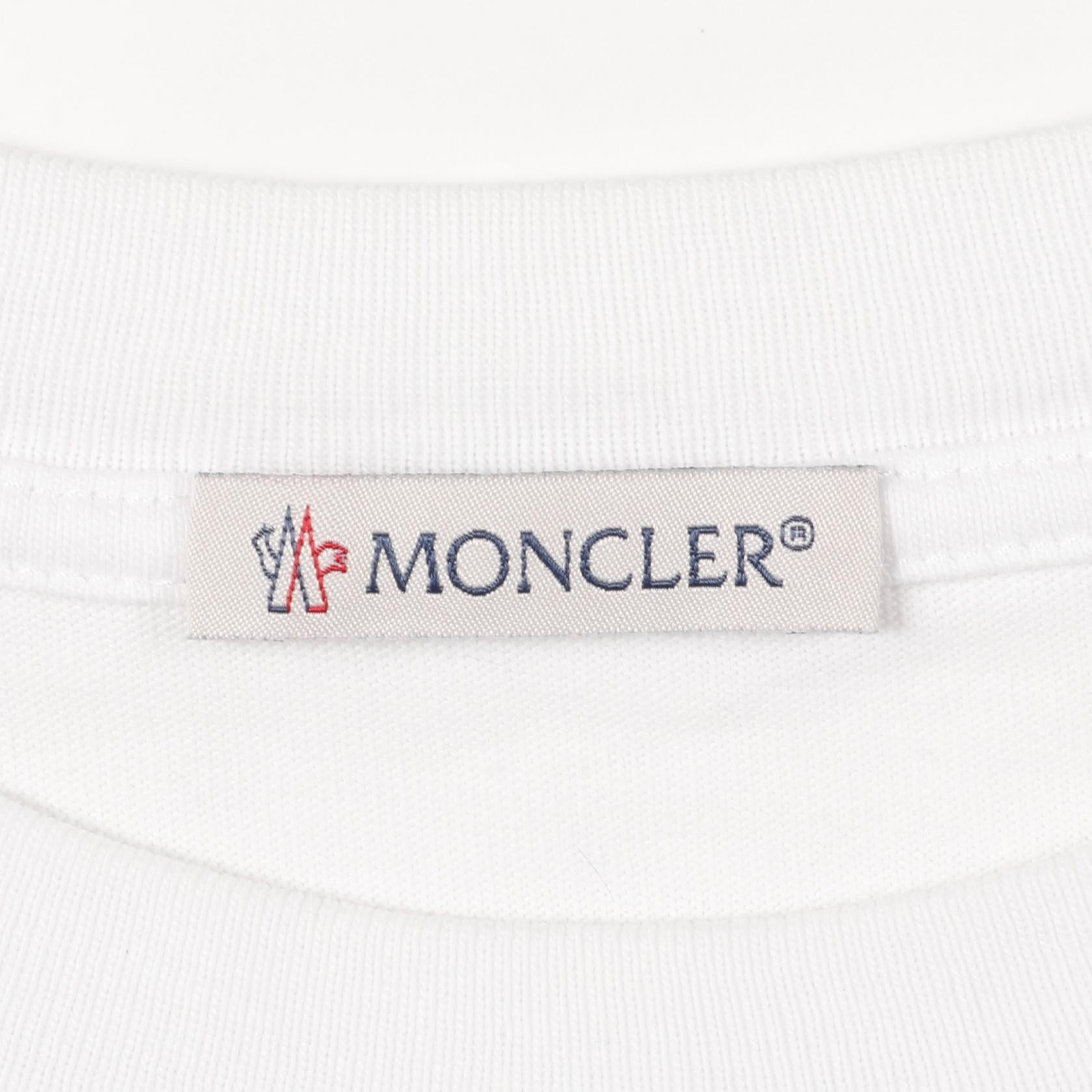 モンクレール ロゴ コットン Tシャツ