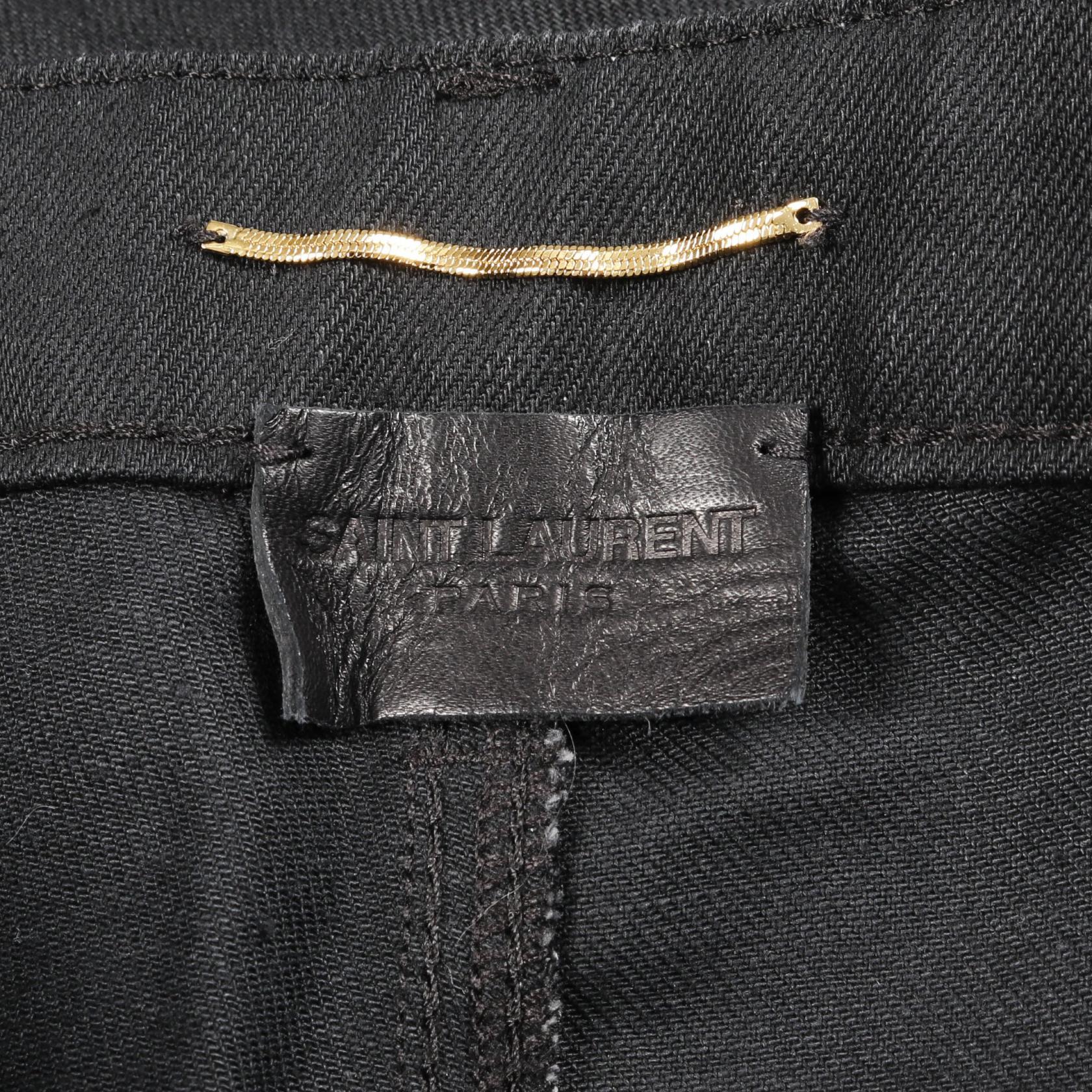 サンローラン パリ コットン デニム パンツ