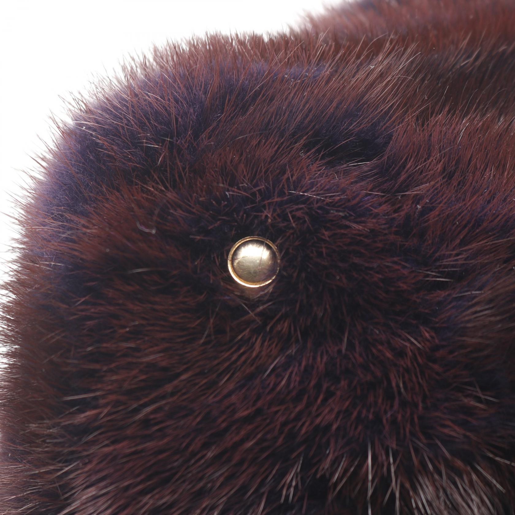 トッズ レザー ファー 2ウェイ ハンドバッグ