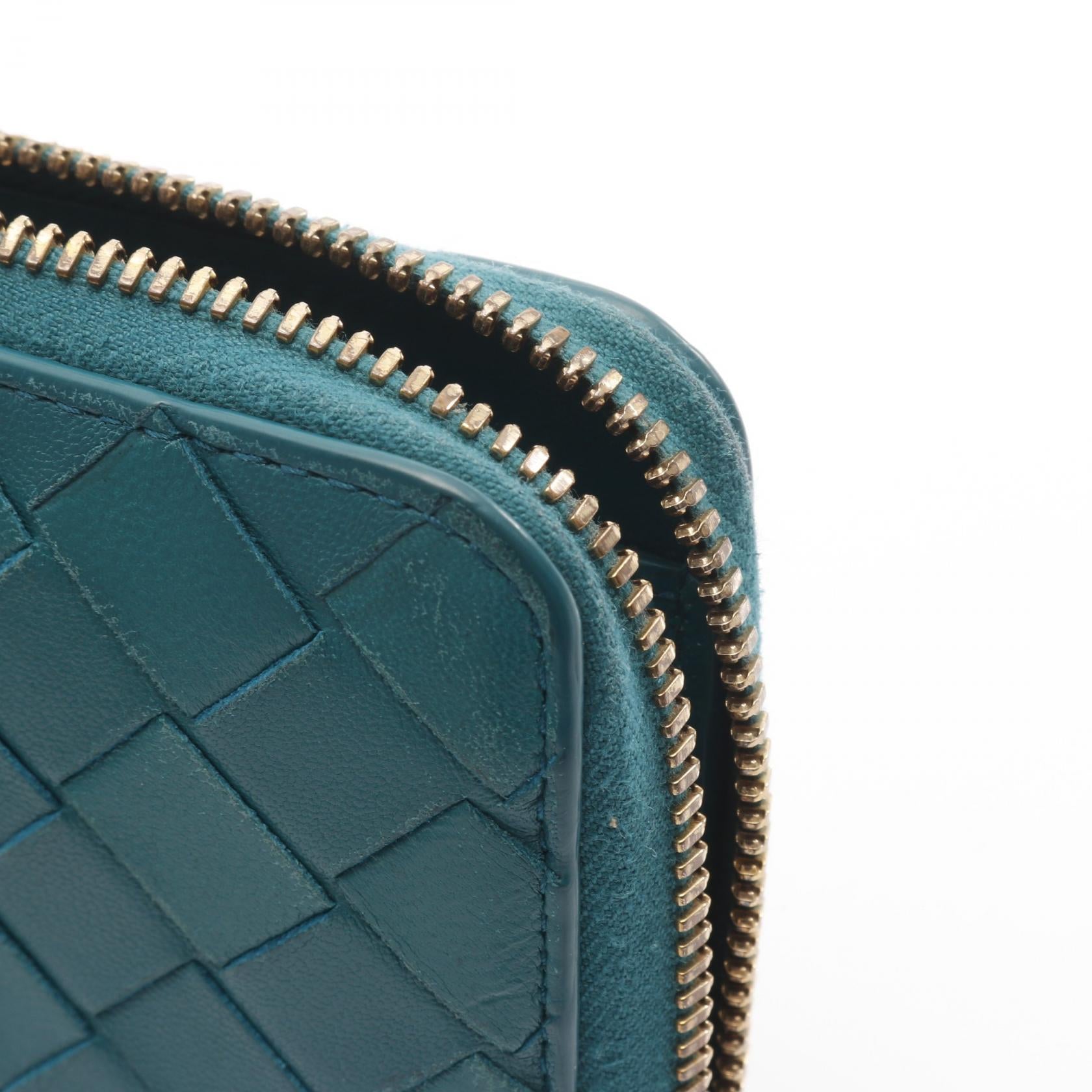 ボッテガ・ヴェネタイントレチャートレザー長財布