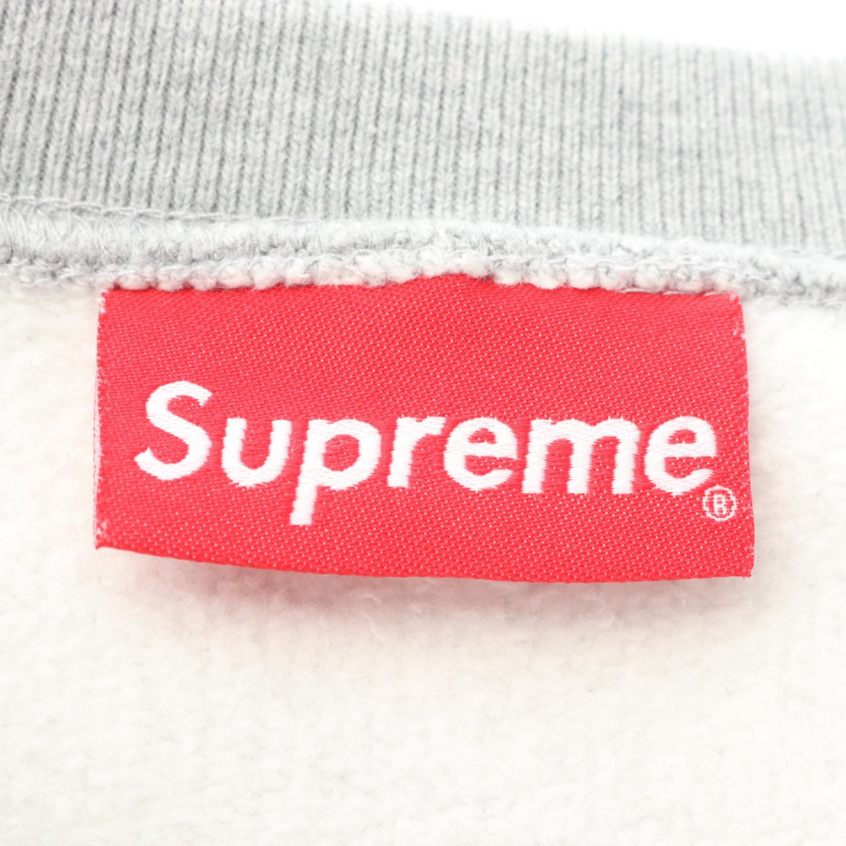 Supreme ビッグ アーク クルーネック コットン スウェットシャツ