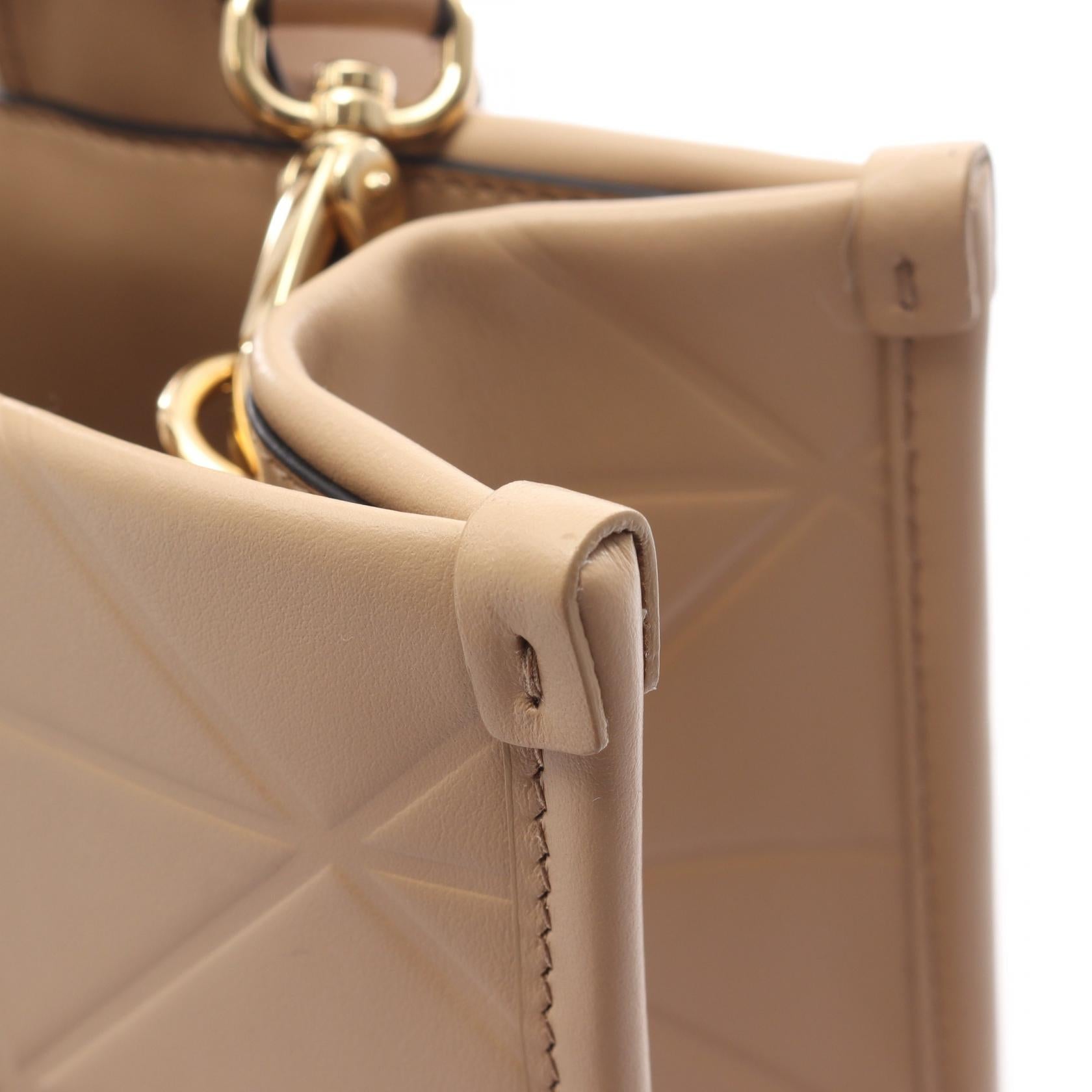 プラダ シンボル トップステッチ ソフト カーフ トートバッグ