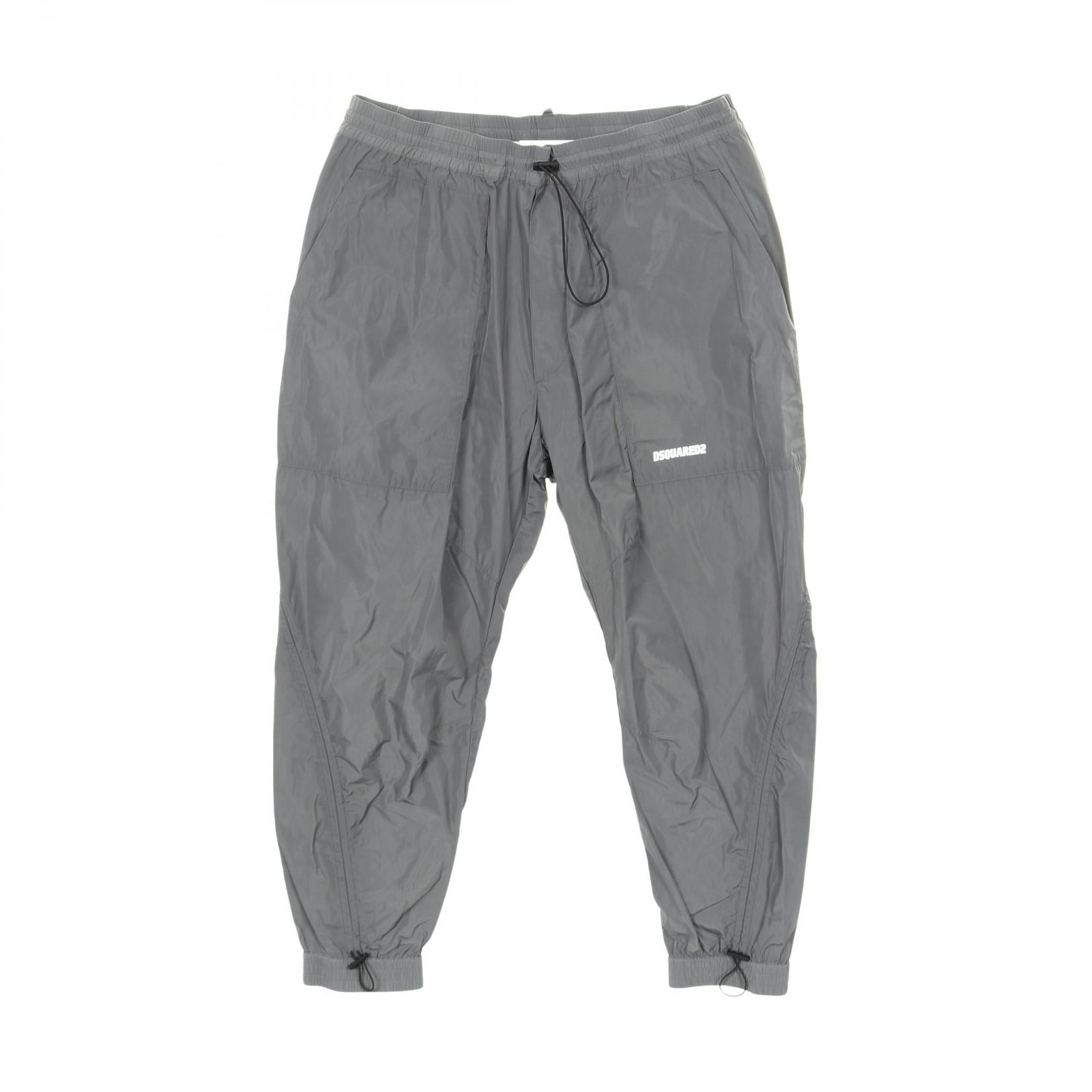 ディースクエアード Track pants in techno fabric ポリエステルパンツ