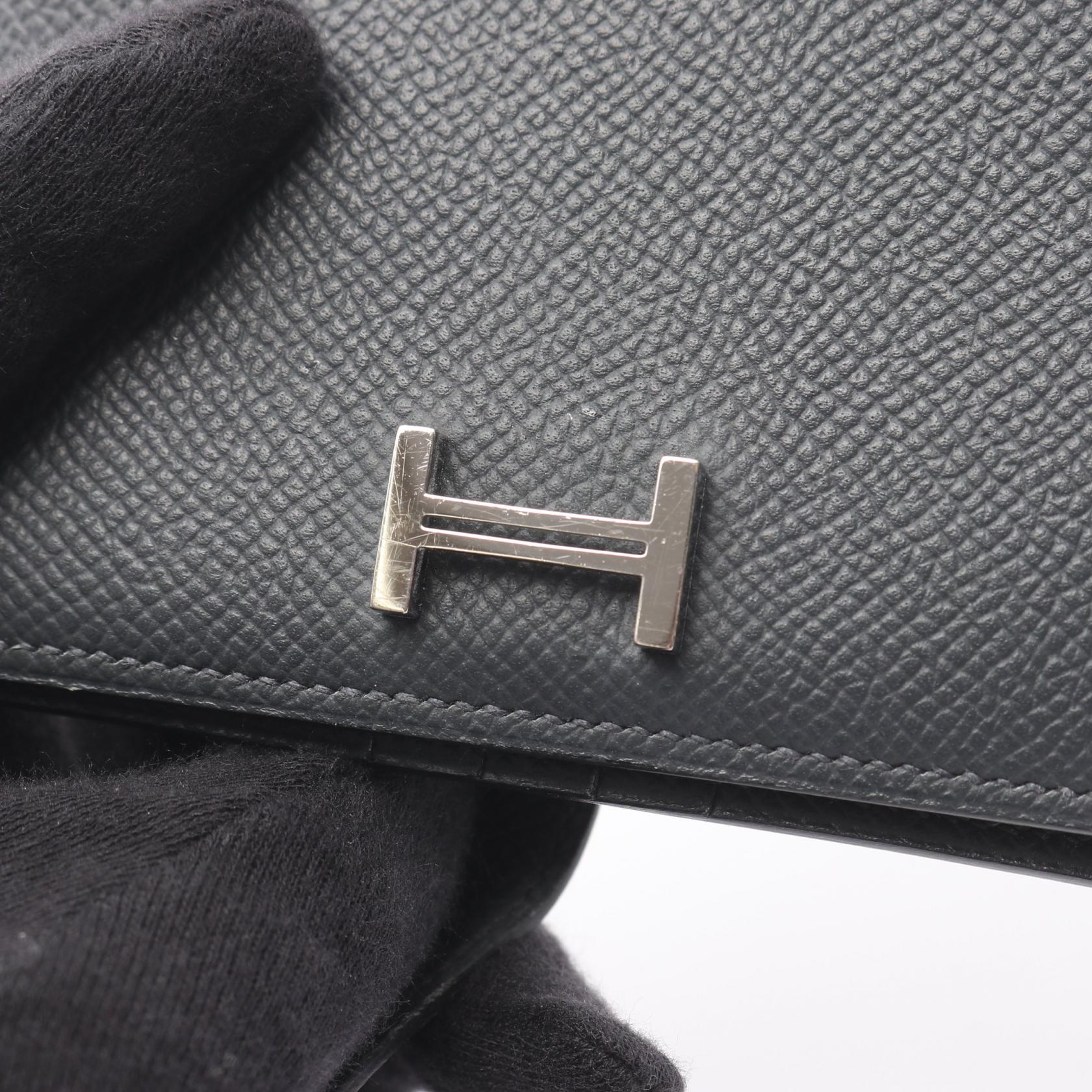 エルメス ベアンスフレ コンパクト レザー 二つ折り財布