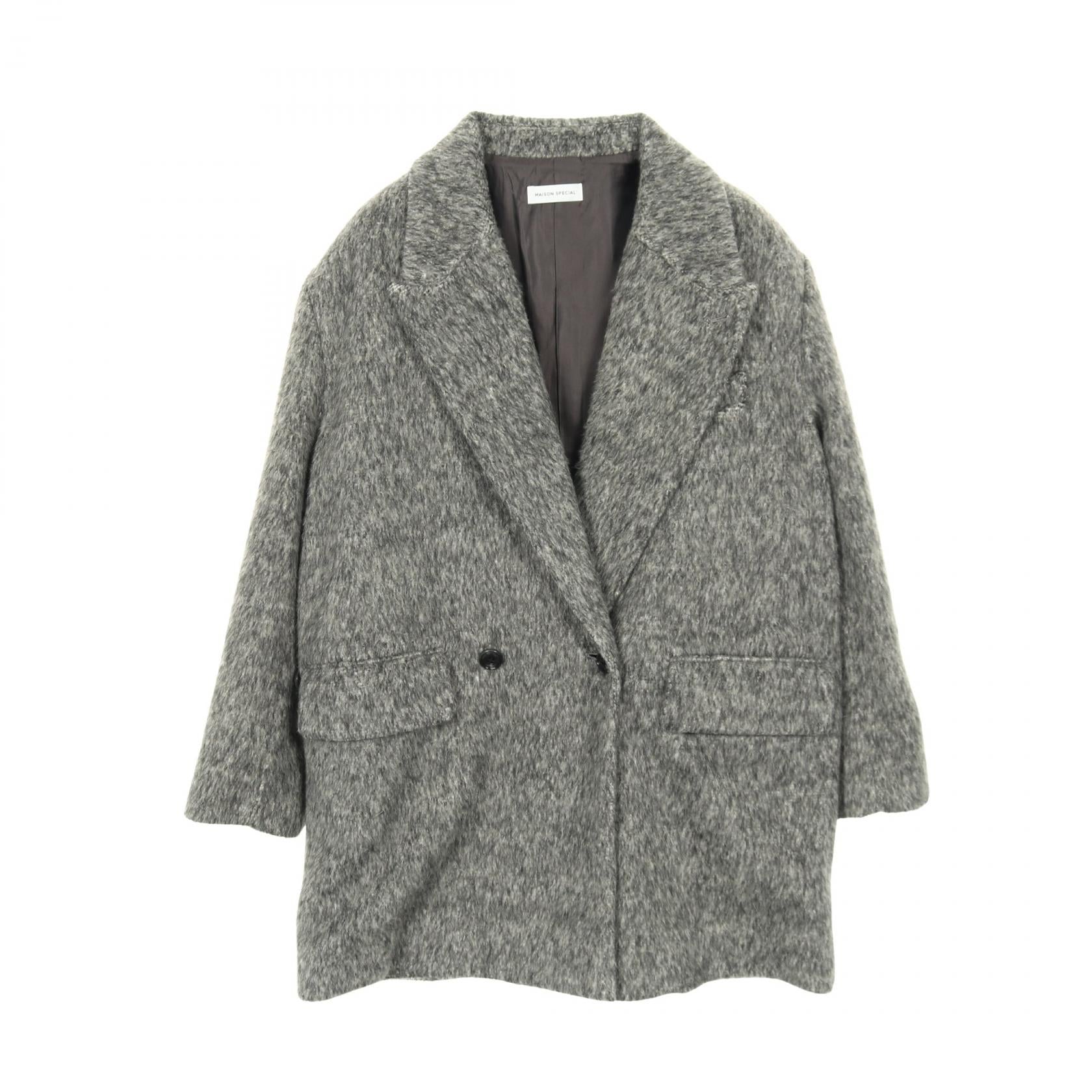 メゾンスペシャル Shaggy Jacket ウール ポリエステル ジャケット