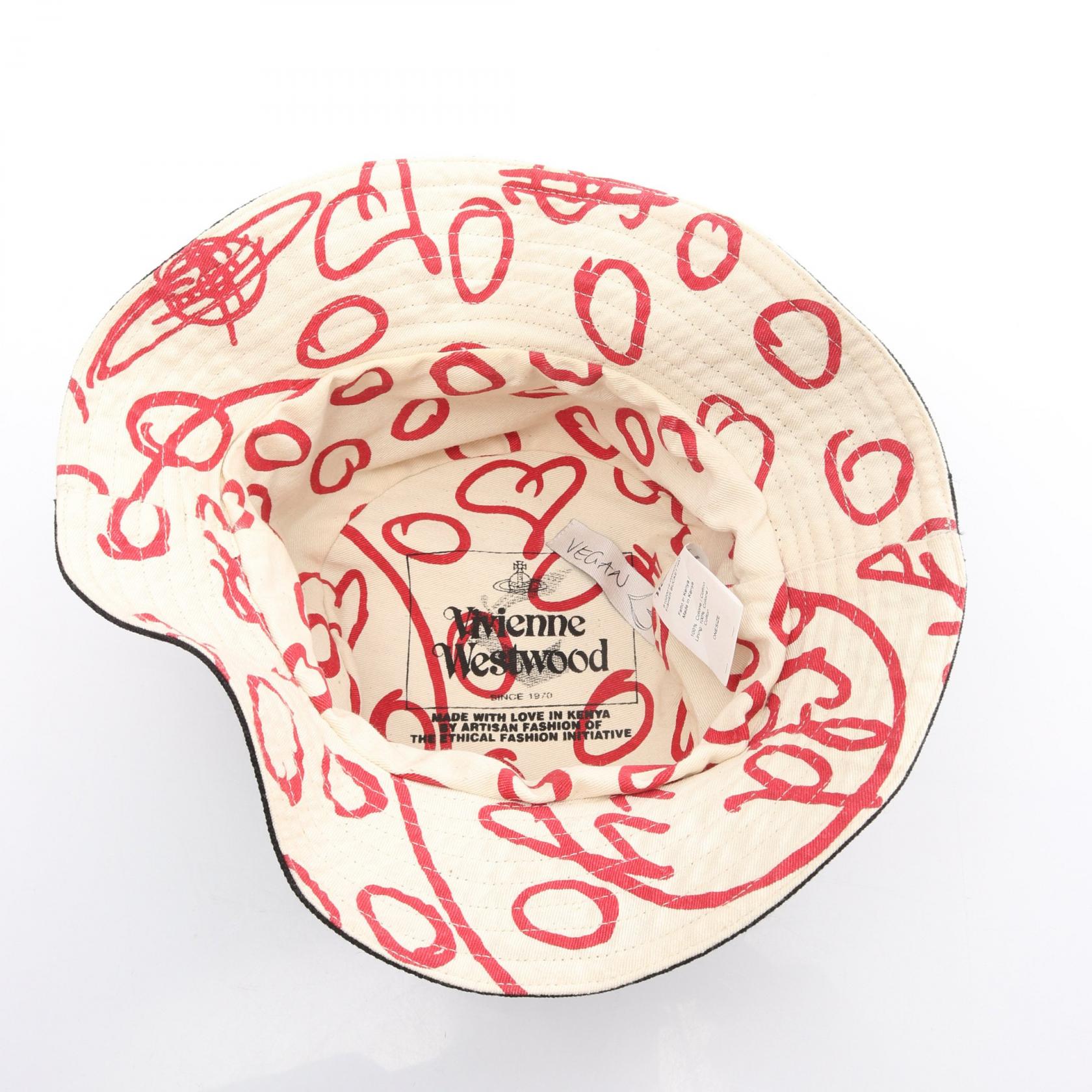 ヴィヴィアンウエストウッド FISHER BUCKET HAT コットンハット