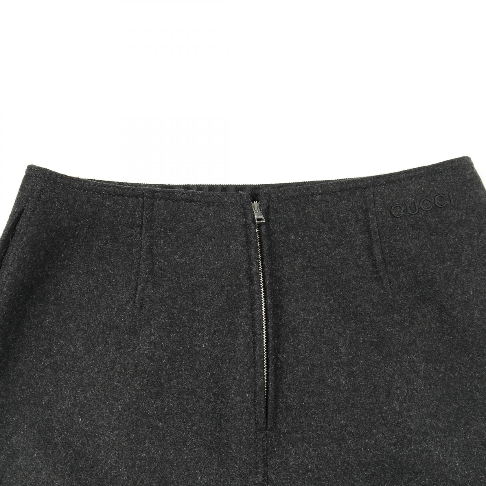 グッチ カシミヤウールスカート