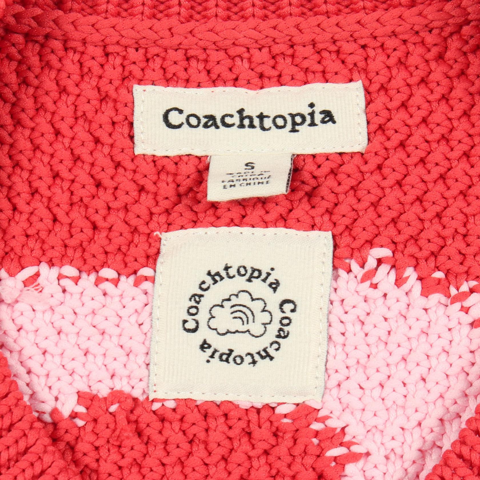 コーチトピア Loop Cropped Crochet ポリエステルタンクトップ