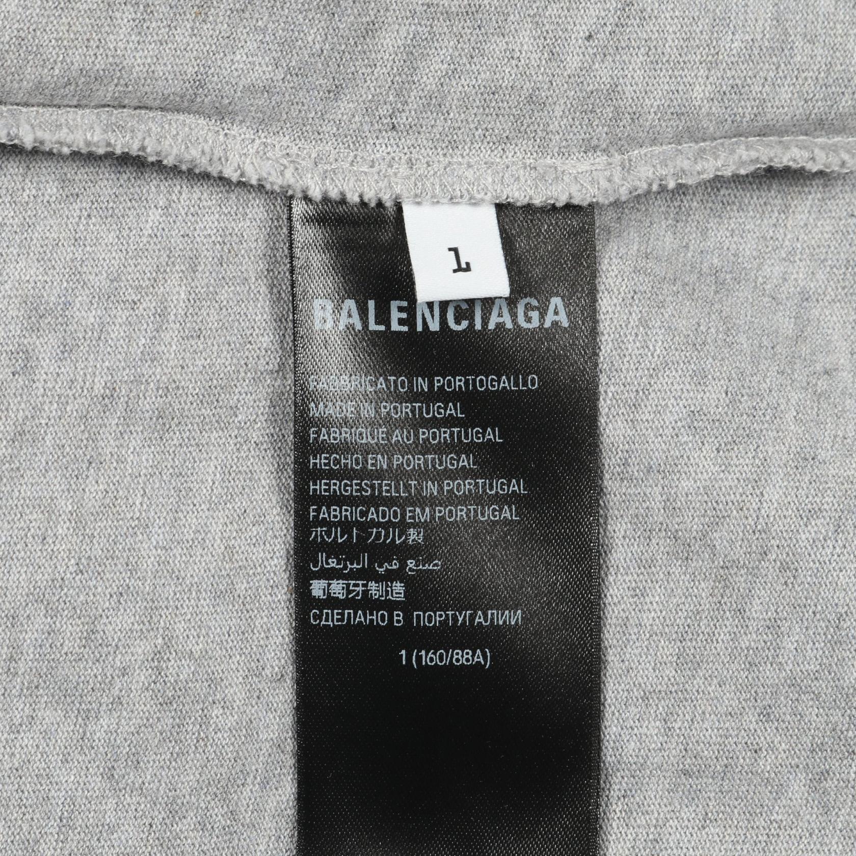バレンシアガ Incognito Hooded Layered T-Shirt コットン半袖Tシャツ