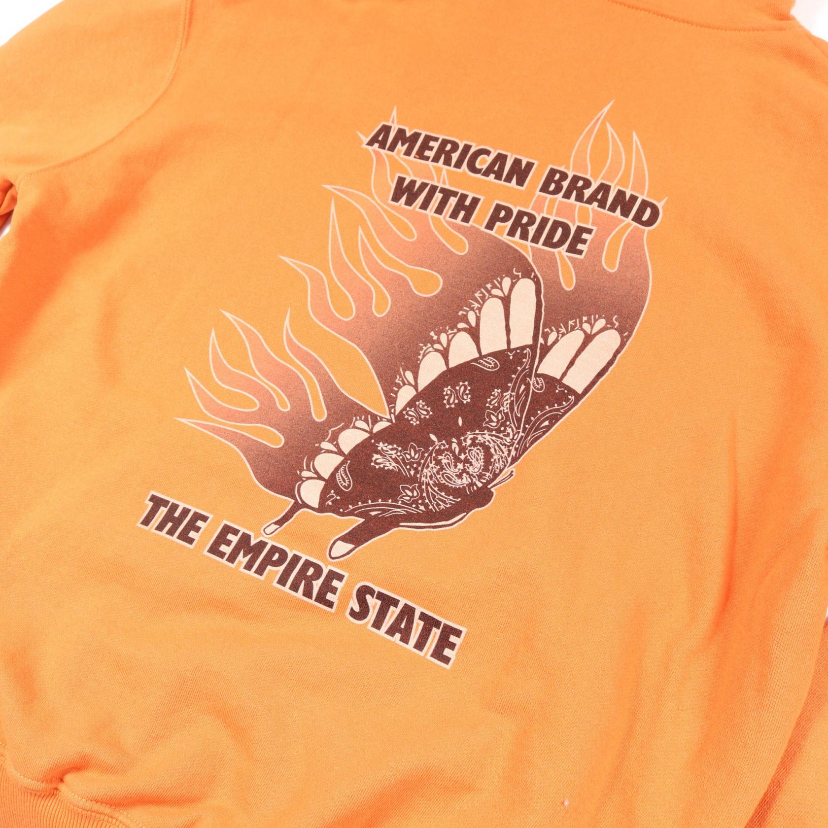 ショット HOODED SWEAT FIRE BUTTERFLY コットンパーカー