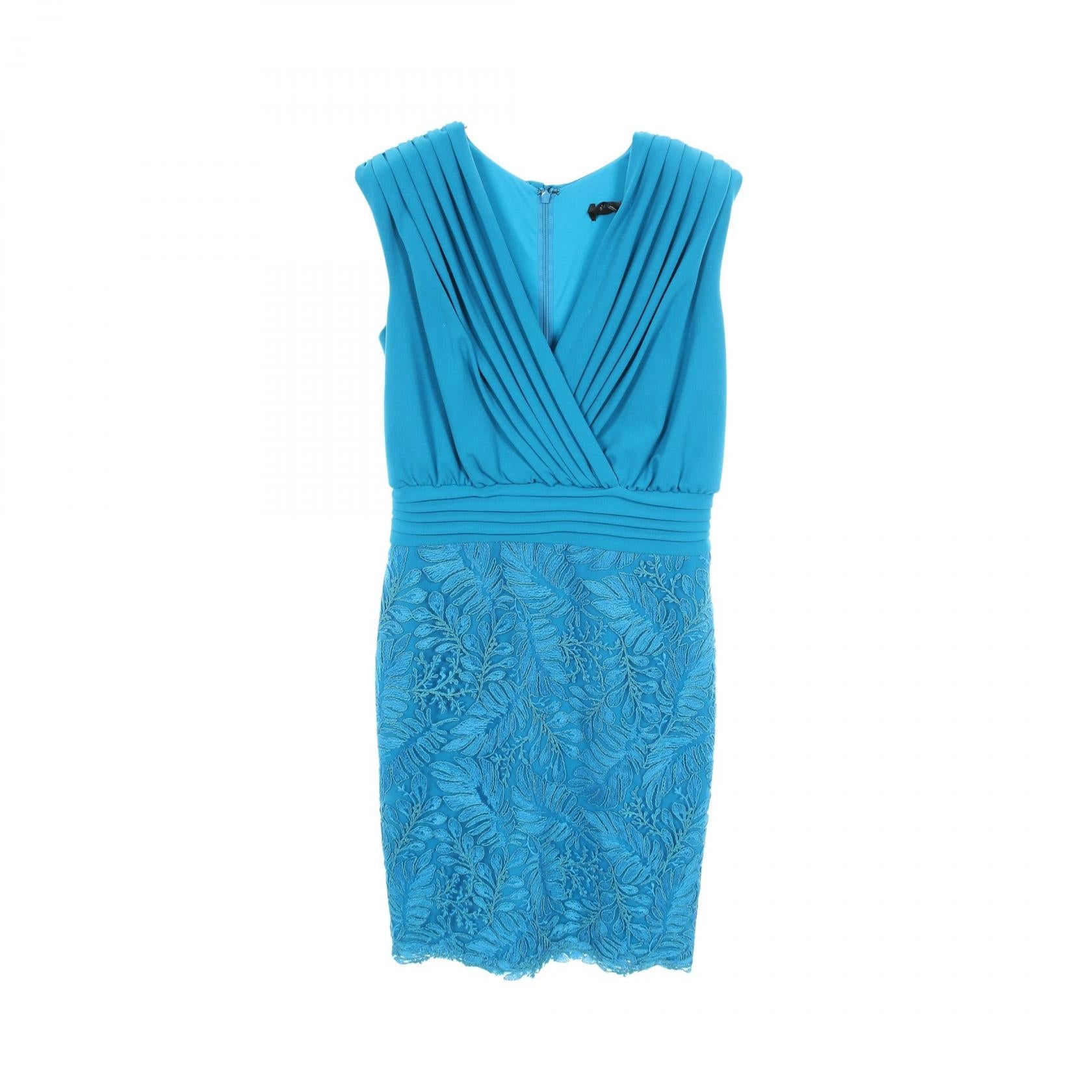タダシショージ Short Cocktail Lace Pleated ポリエステルワンピース