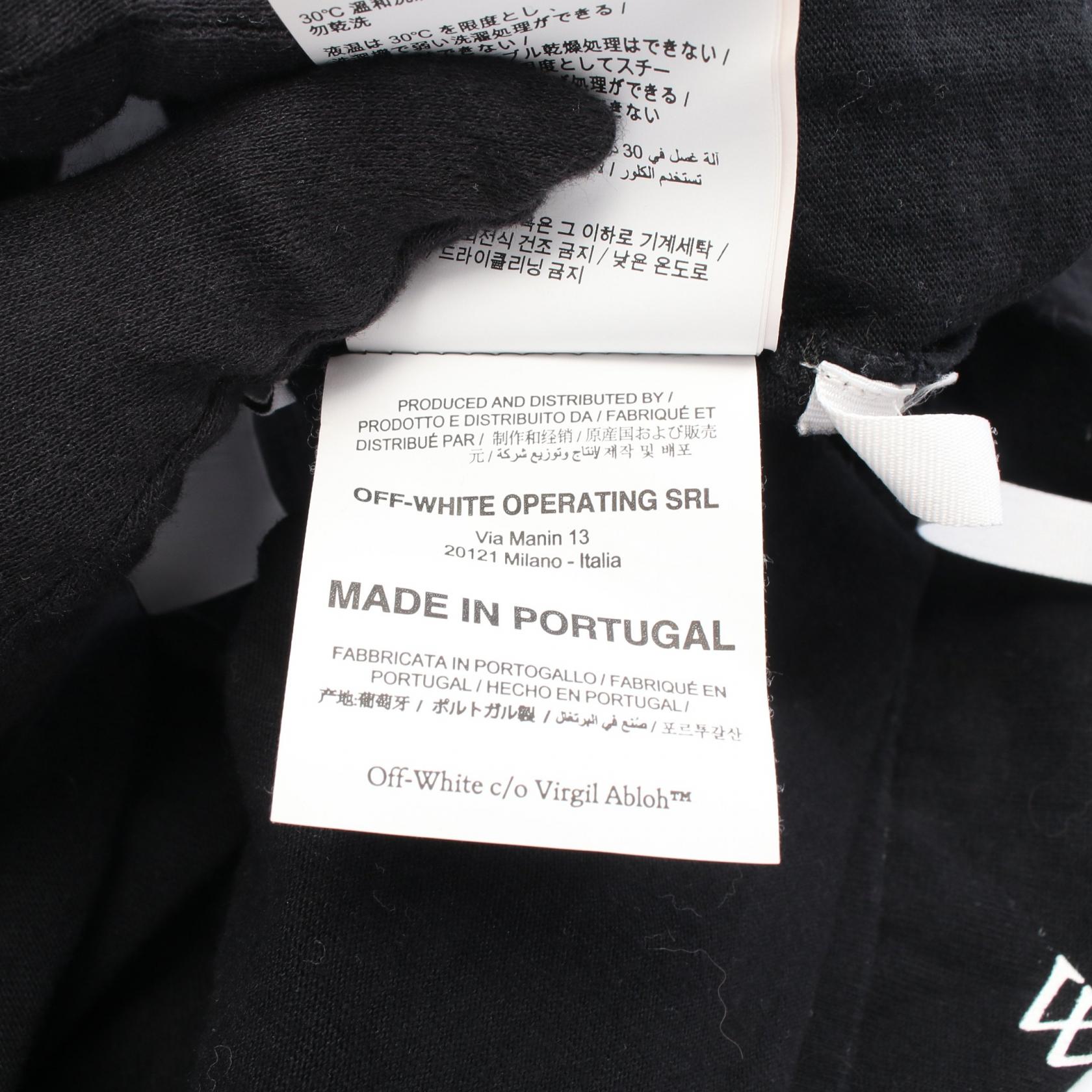 オフホワイト コットン半袖Tシャツ