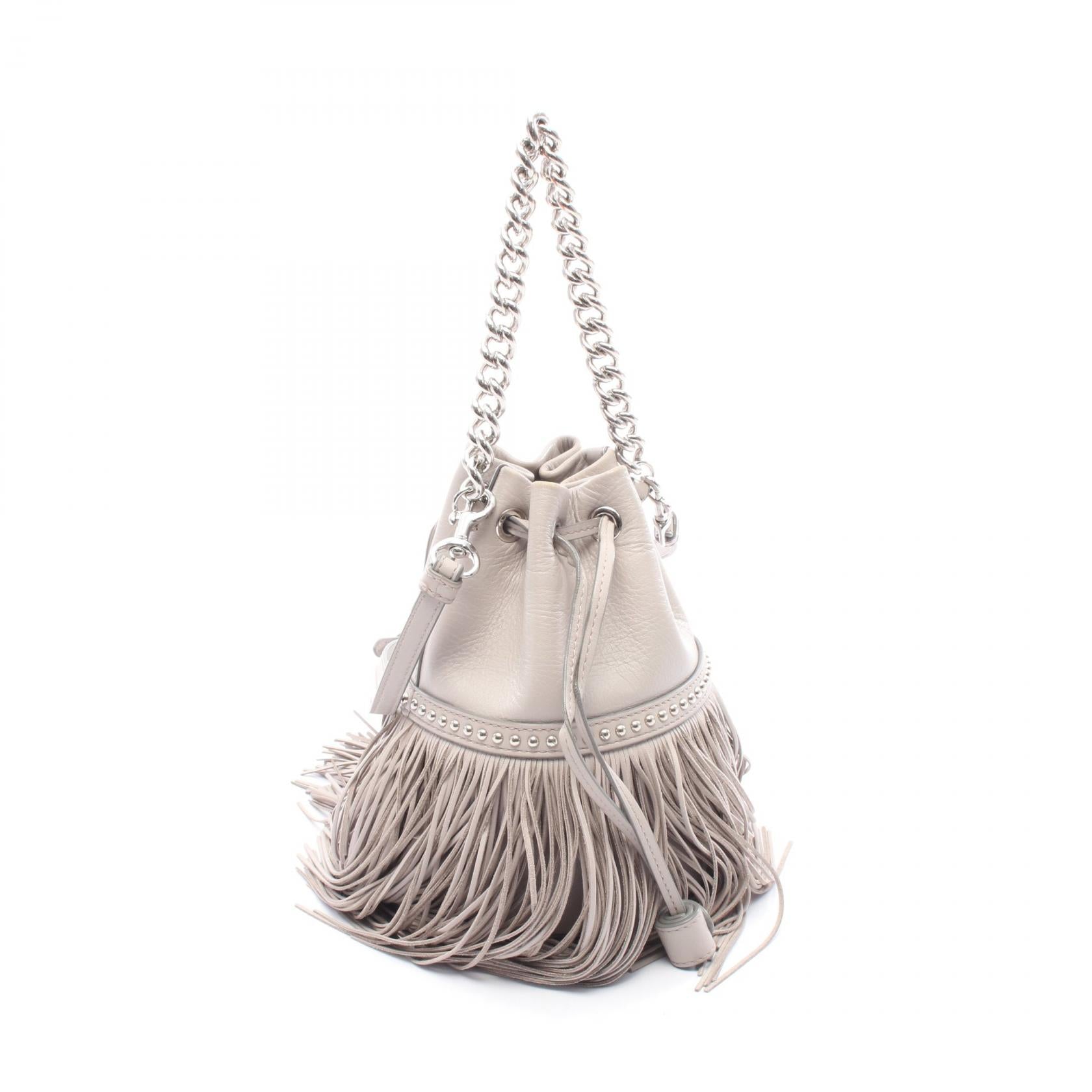 ジェイアンドエムデヴィッドソン FRINGE CARNIVAL MINI レザーハンドバッグ