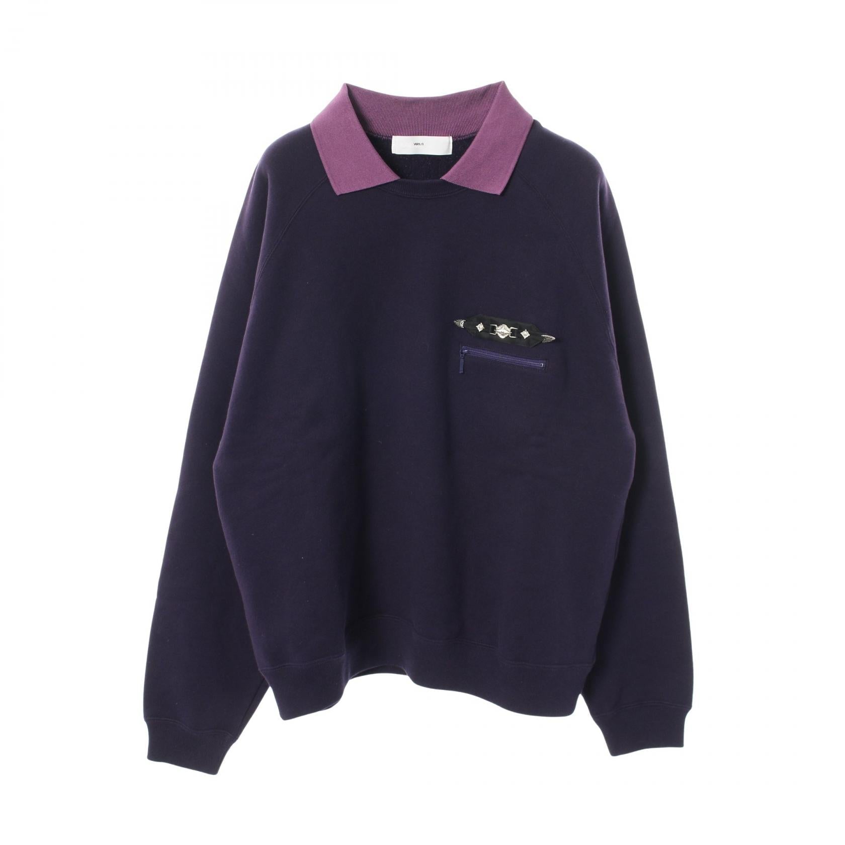 トーガビリリース POLO COLLAR SWEATSHIRT コットン スウェット