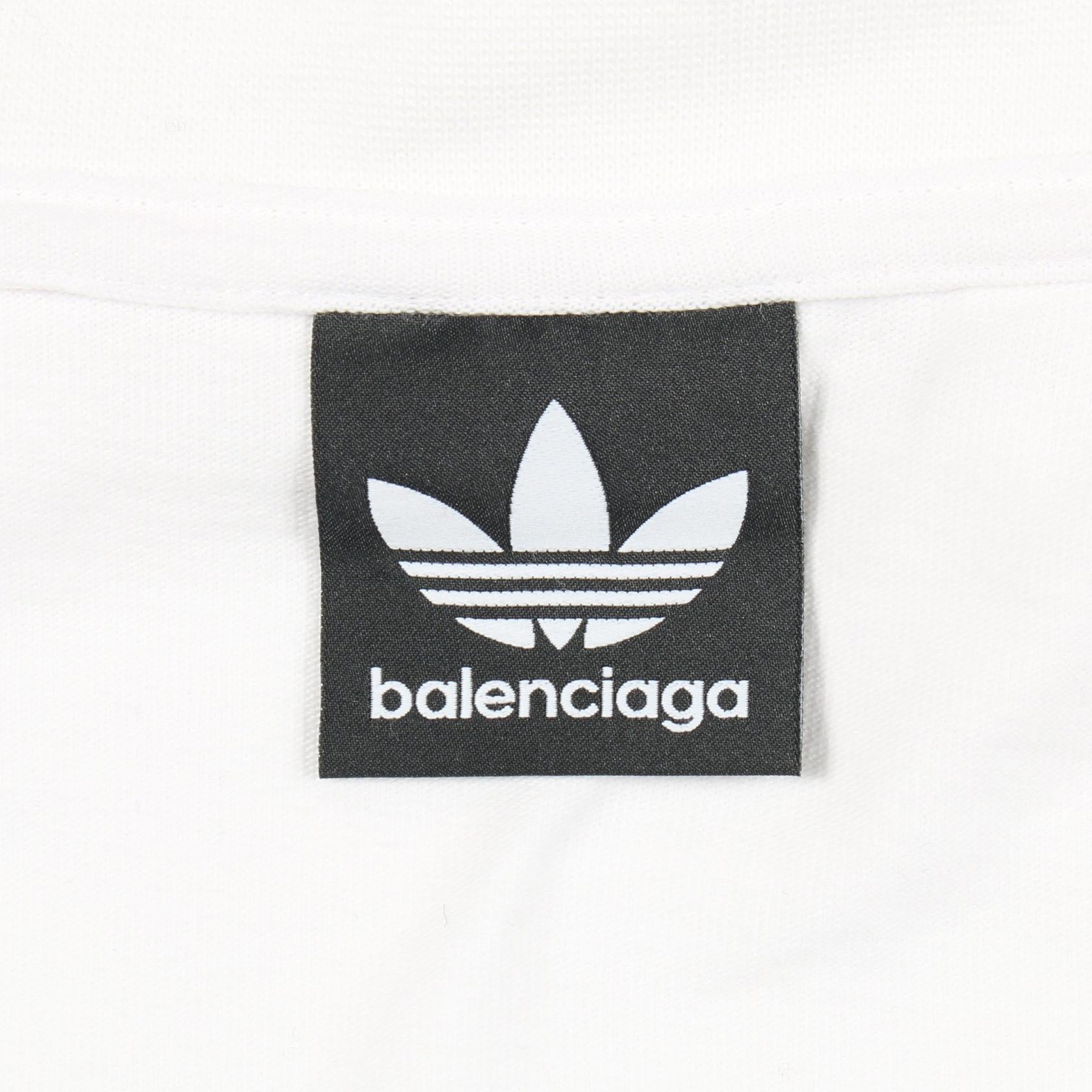 バレンシアガ × adidas コットン 半袖Tシャツ