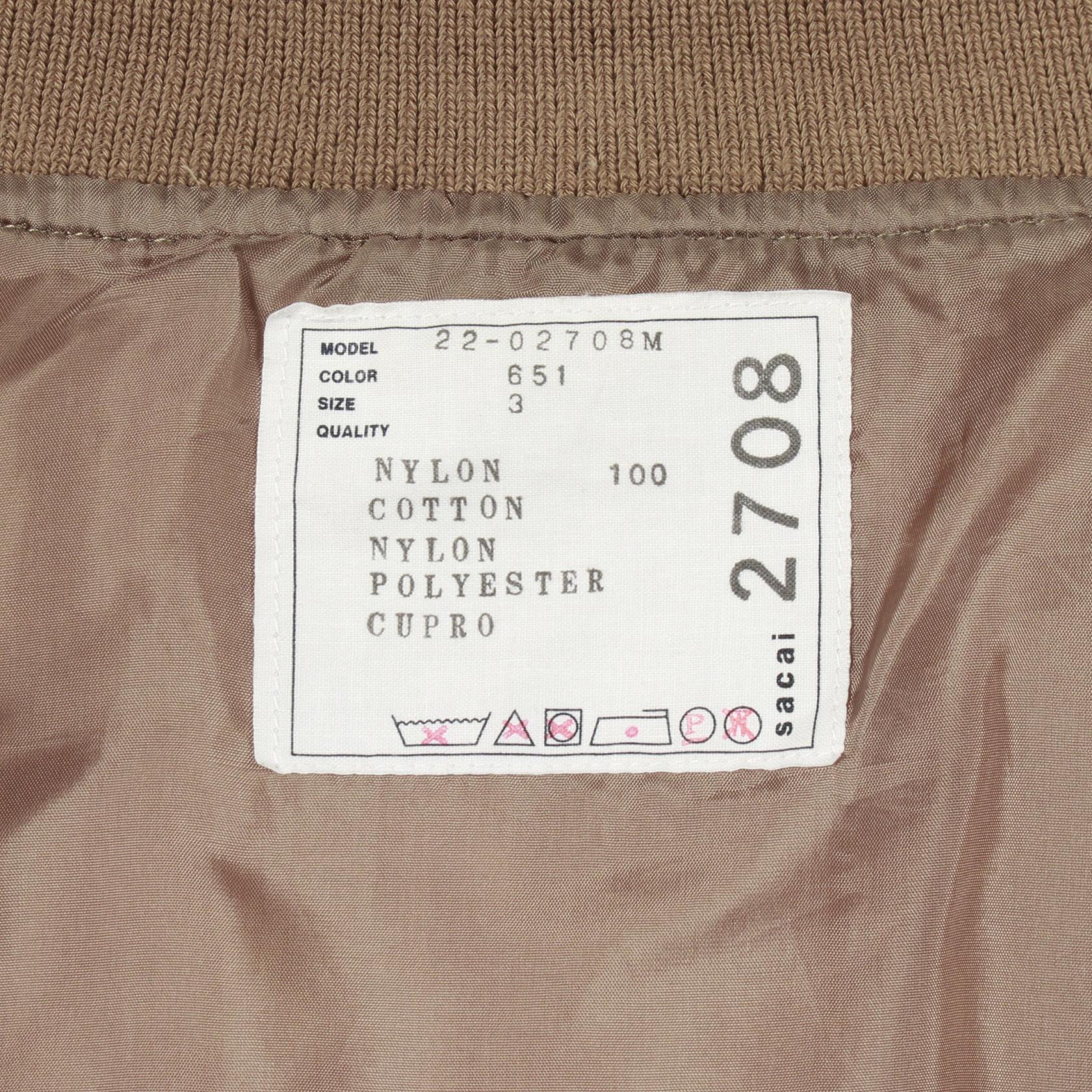 サカイ Nylon Twill Mix Blouson ジャケット
