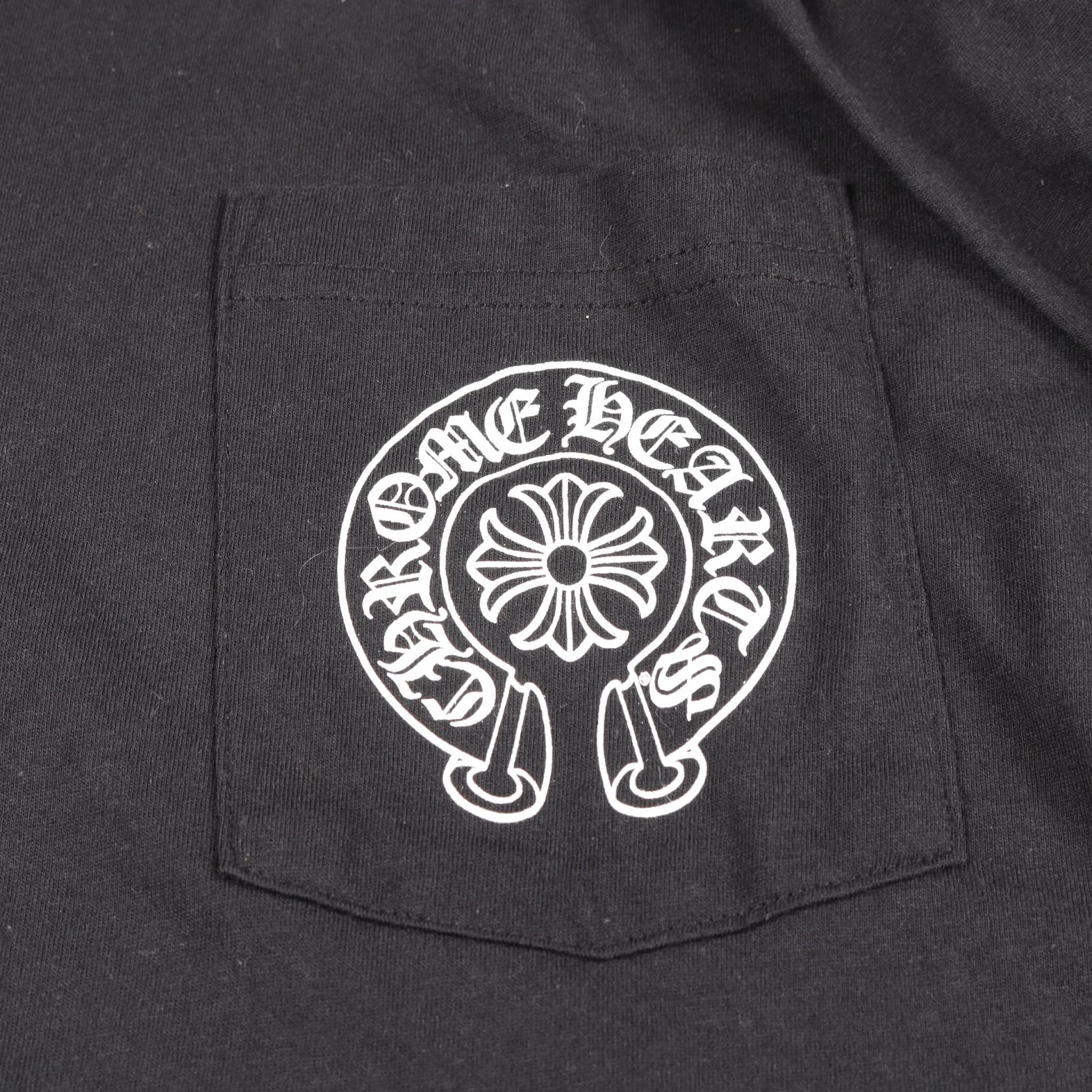クロムハーツ Las Vegas Horseshoe コットン長袖Tシャツ