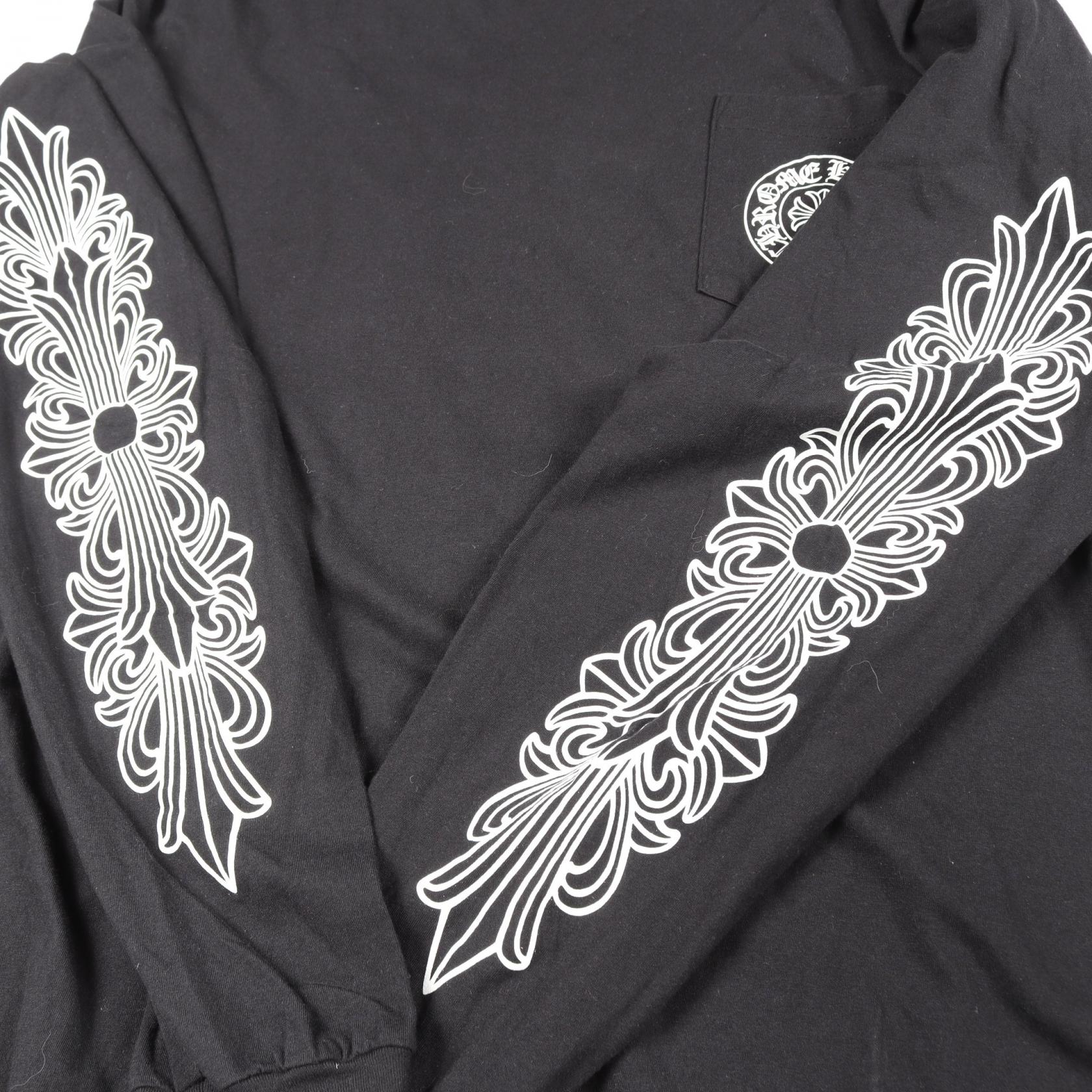 クロムハーツ Las Vegas Horseshoe コットン長袖Tシャツ