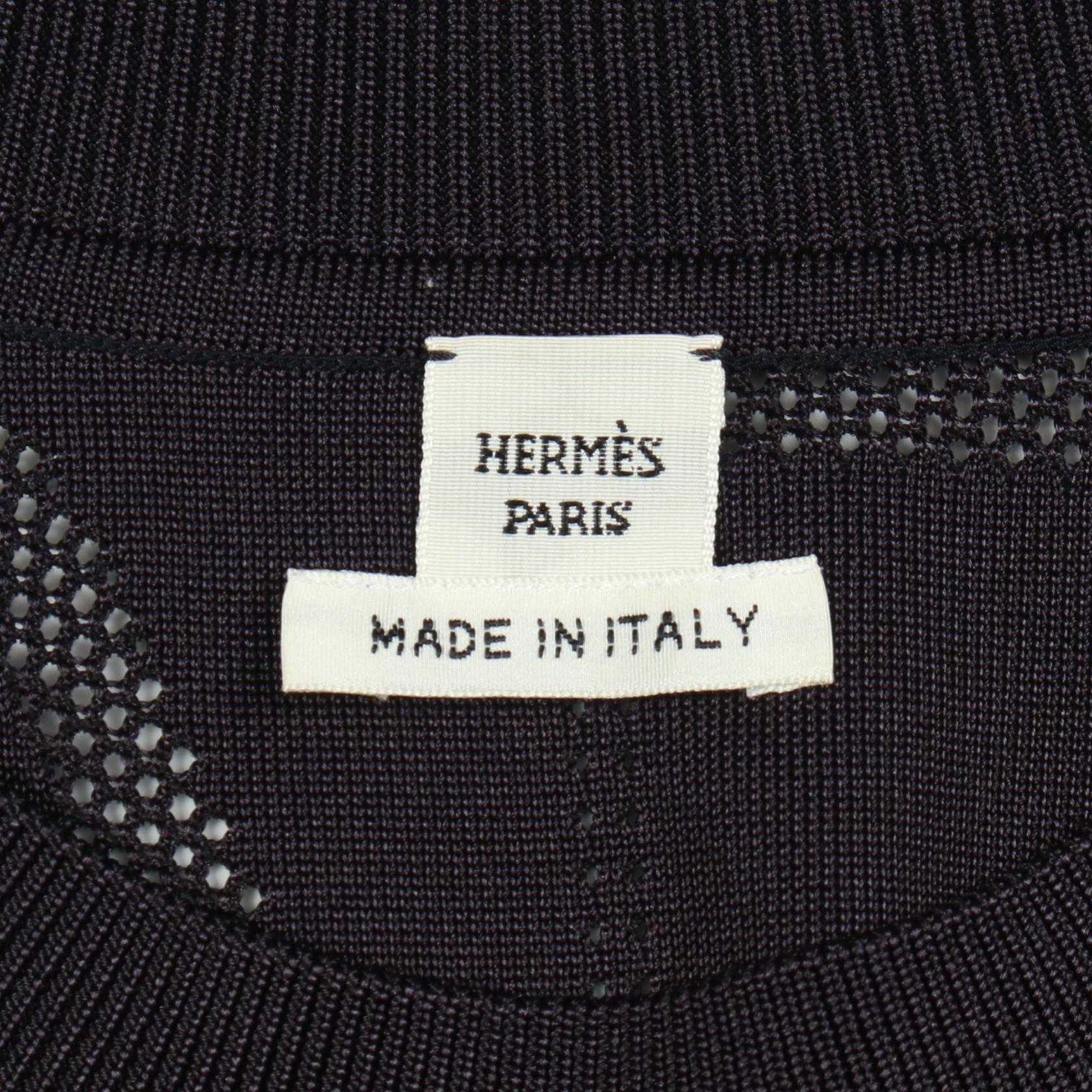 エルメス En Desordre Finesse シルクニットトップス