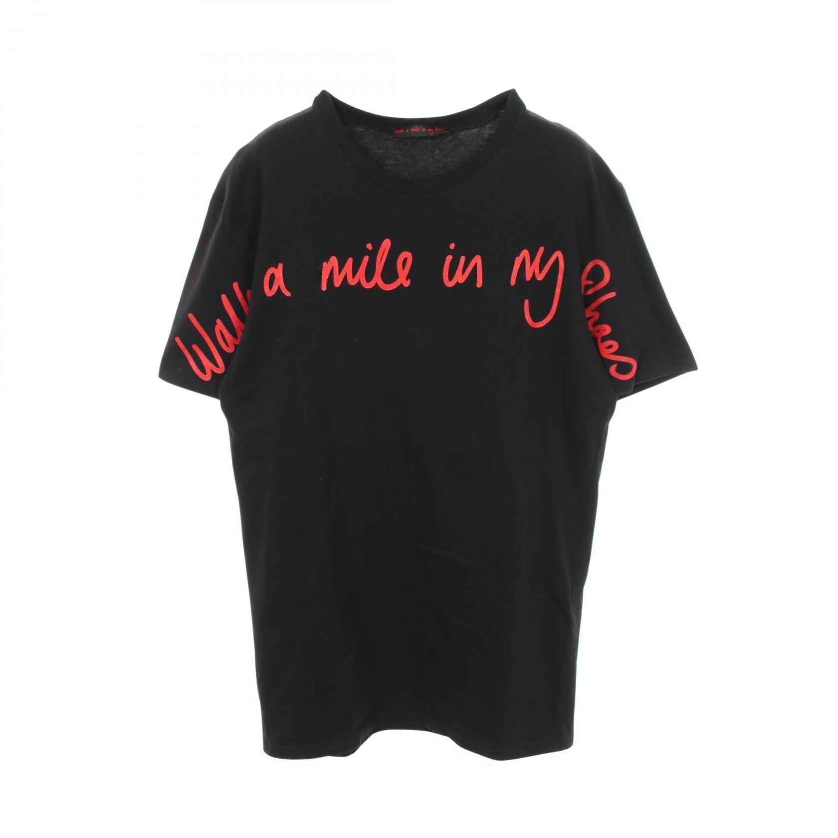 クリスチャンルブタン WALK A MILE IN MY SHOES コットン 半袖Tシャツ