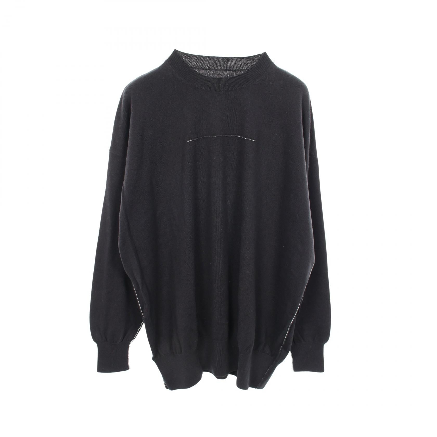 エムエムシックス クルーネック コットンカシミヤニットトップス