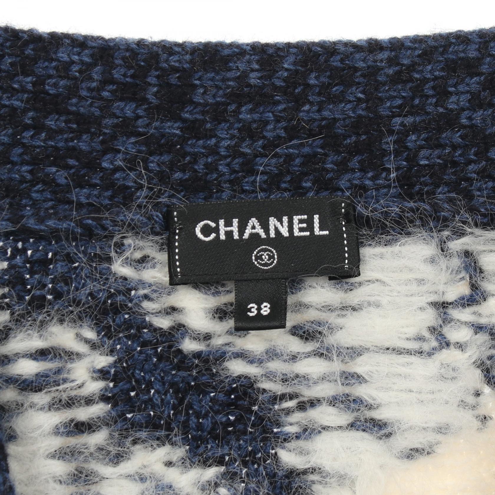 シャネル カシミヤアルパカカーディガン