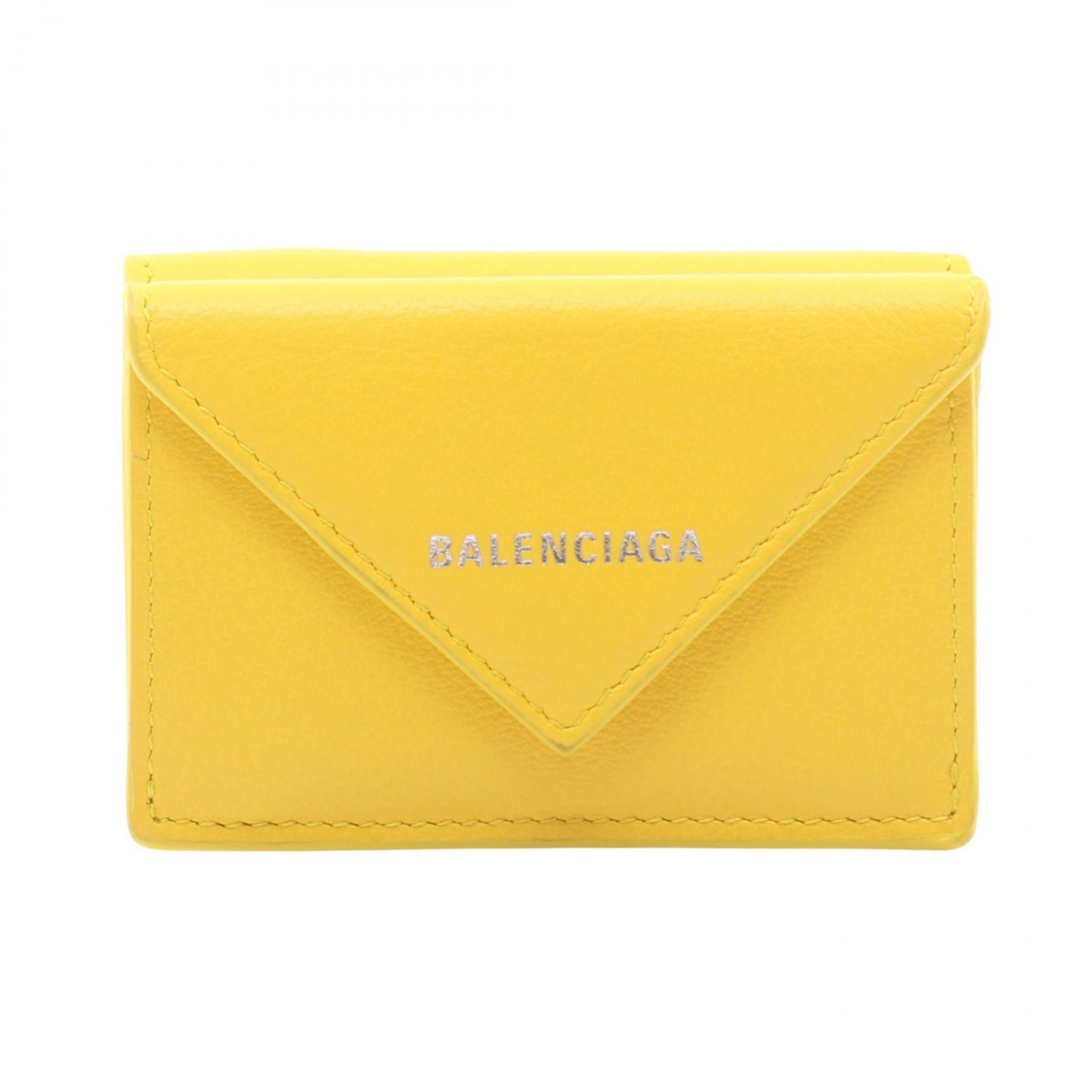 バレンシアガ ペーパーミニウォレット 三つ折り財布