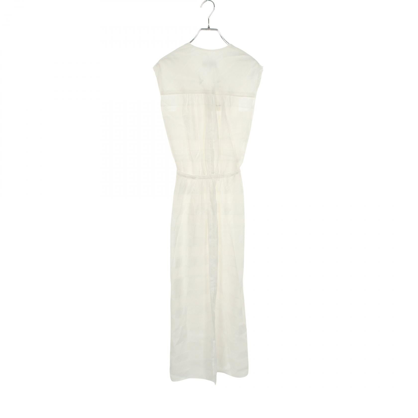ロウクラシック SHIRRING SLEEVELESS MAXI DRESS ワンピース