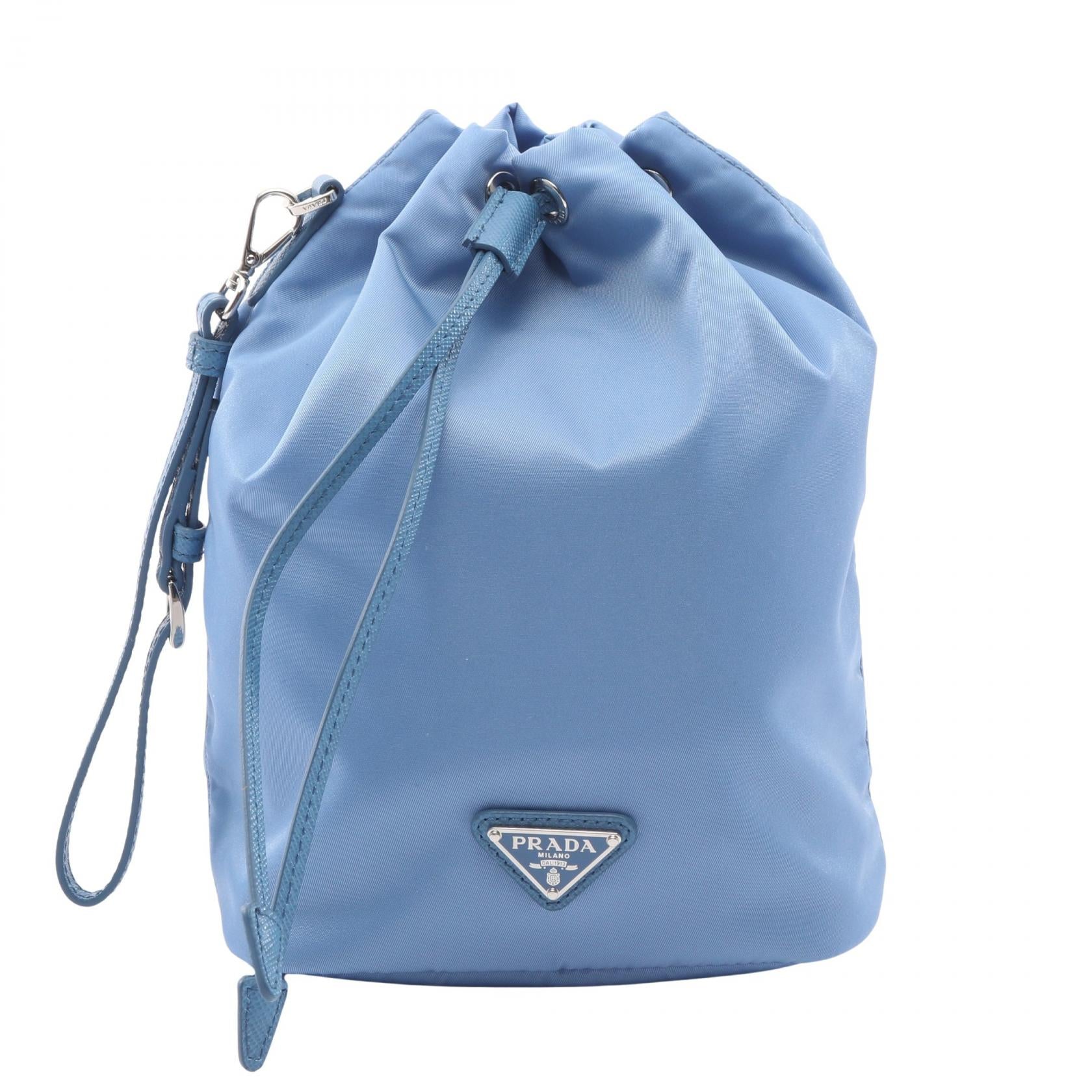 プラダ Re-Nylon サフィアーノレザーショルダーバッグ
